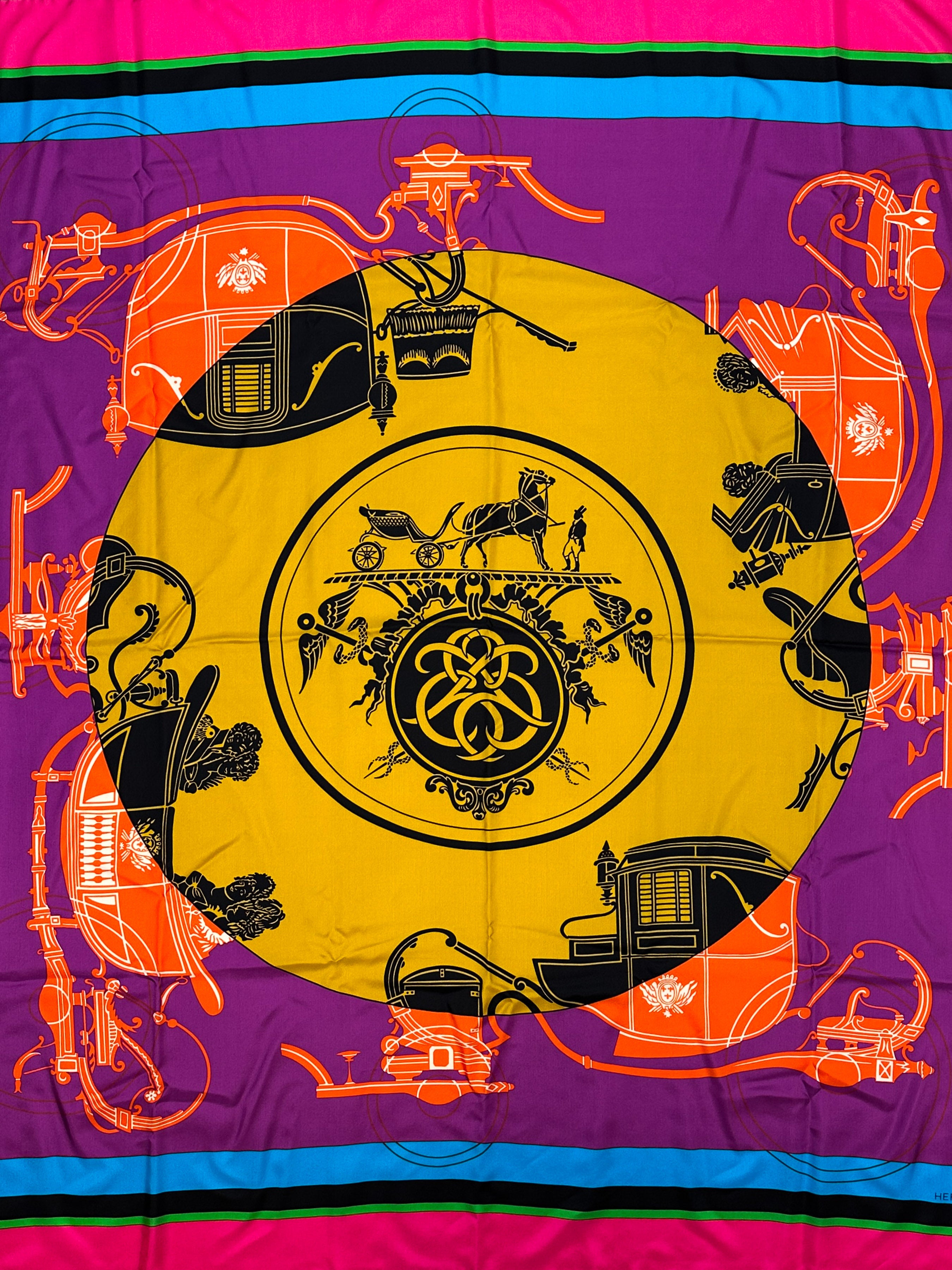 Hermès Ex-Libris Coloriage Silk 140