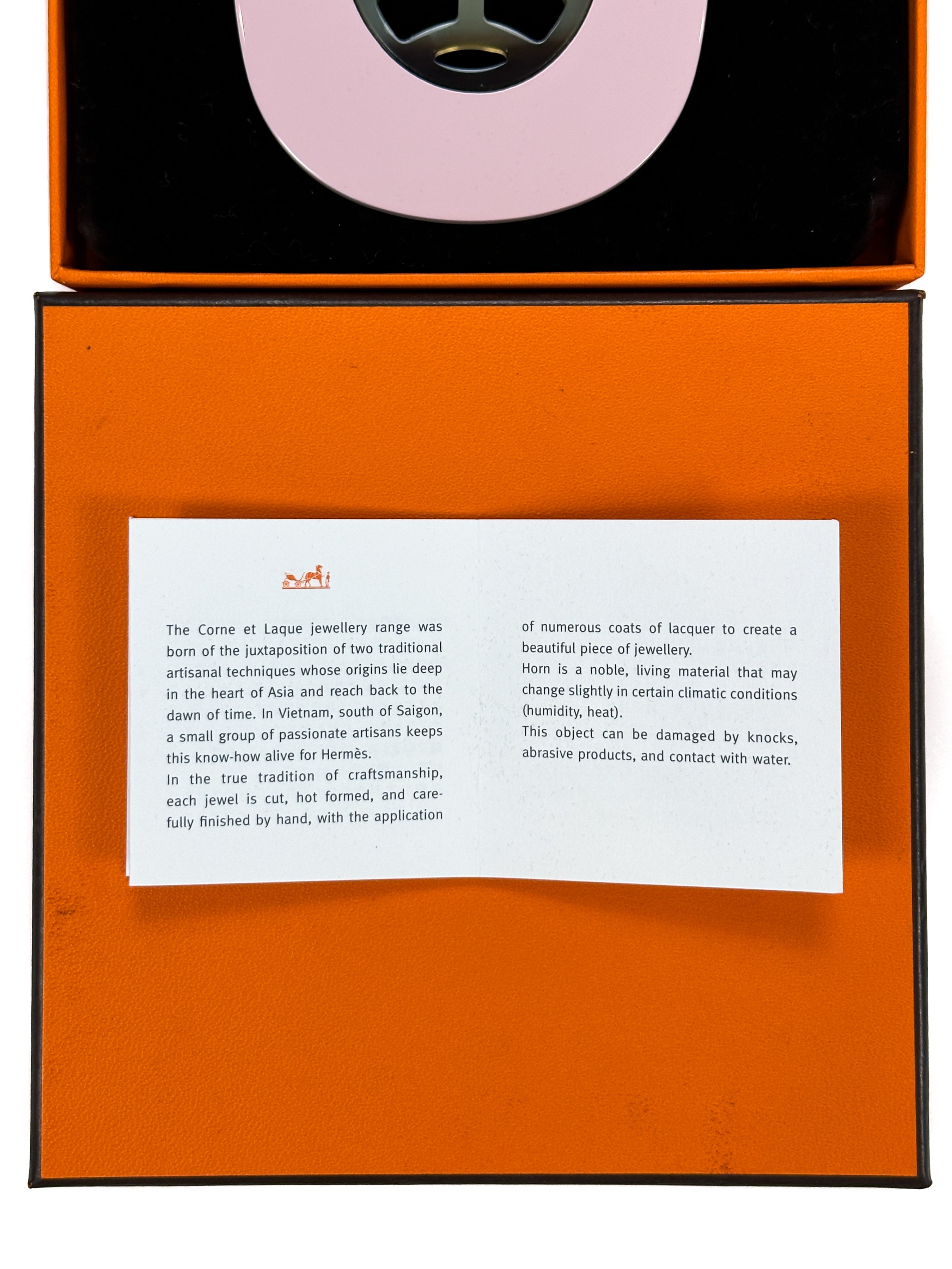 Hermès La Ligne Corne et Laque GM Necklace