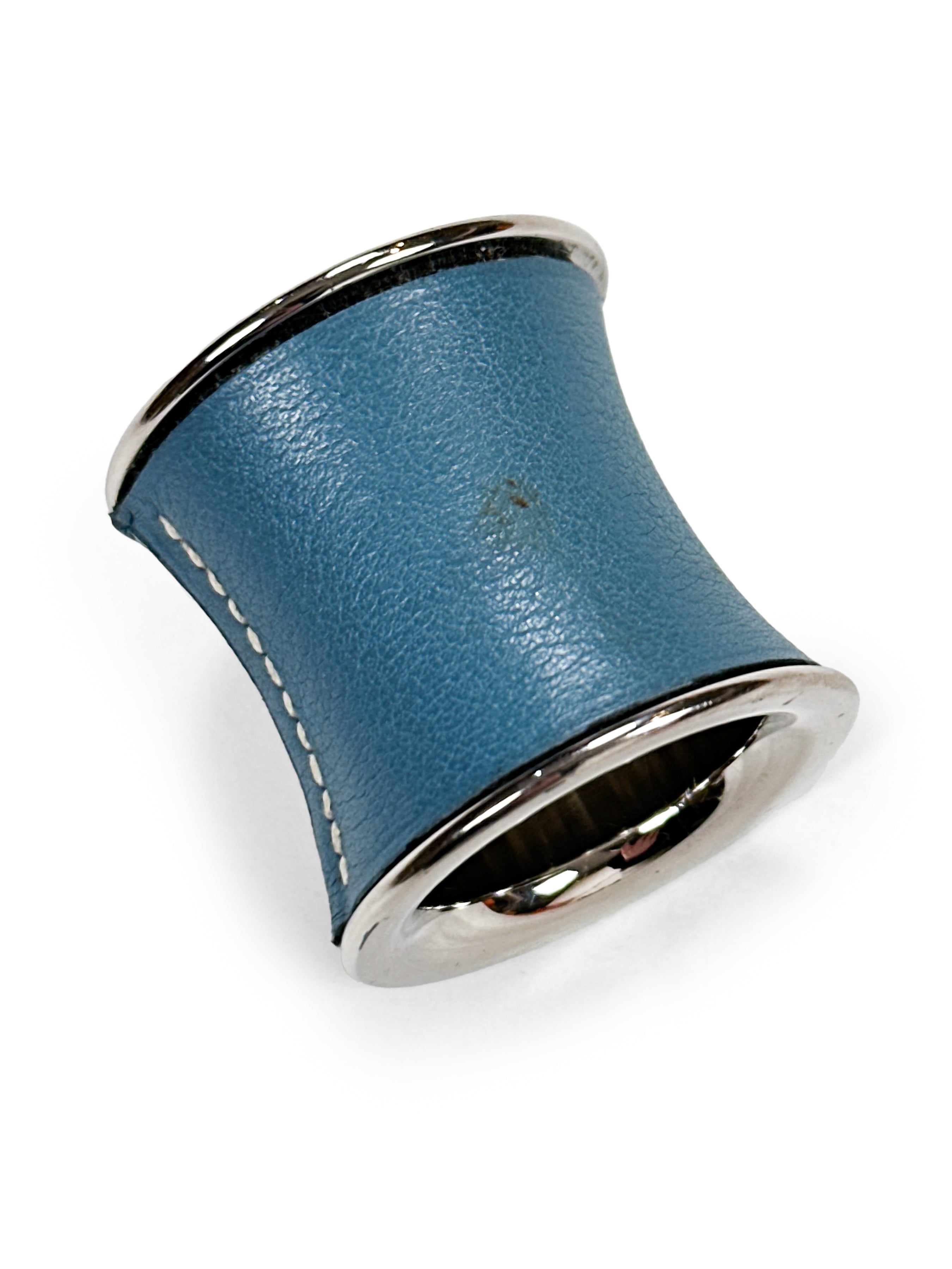 Hermès Leather Scarf Ring