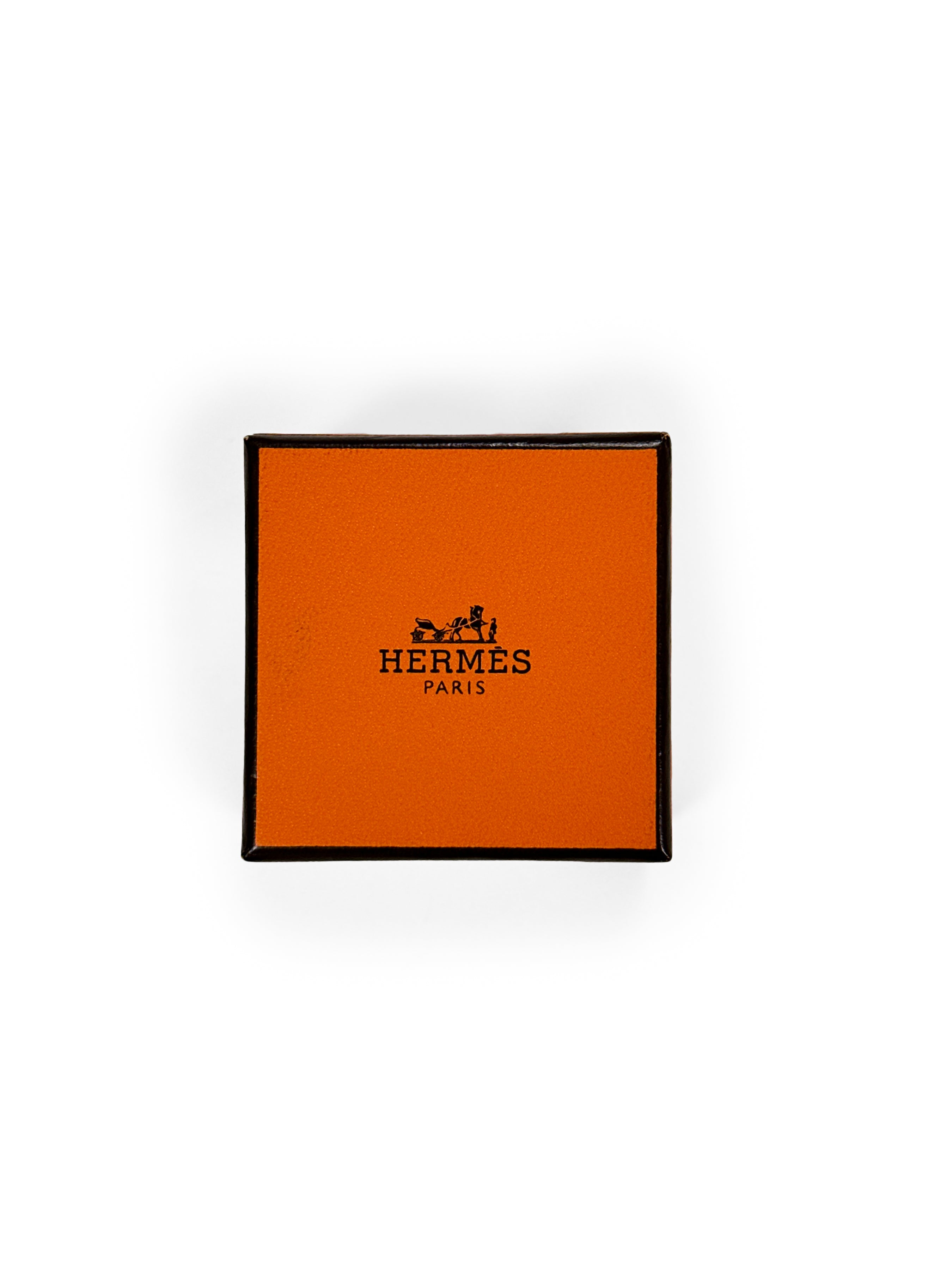 Hermès Leather Scarf Ring