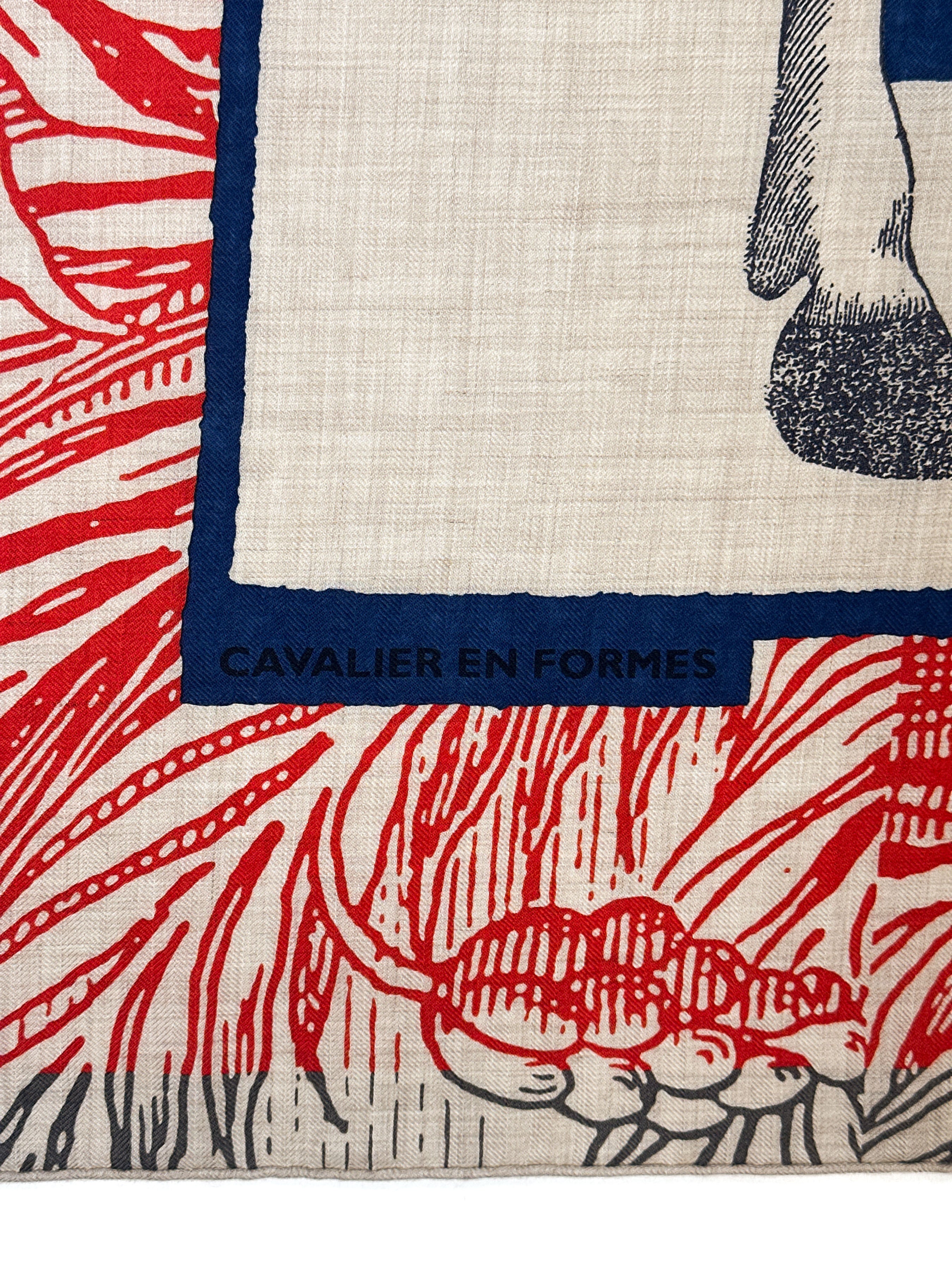 Hermès Cavalier en Formes Cashmere Silk 140