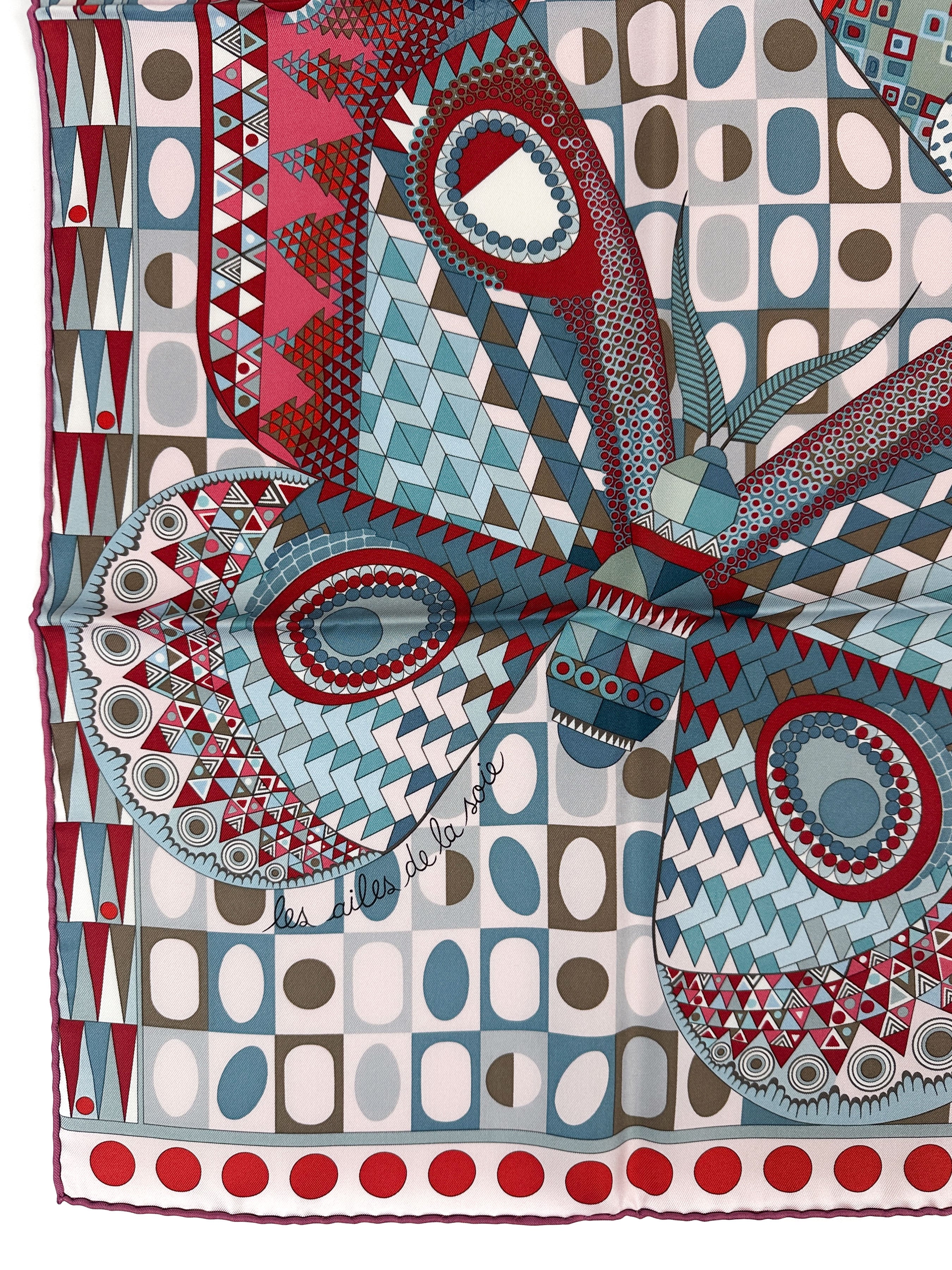 Hermès Les Ailes de la Soie 90