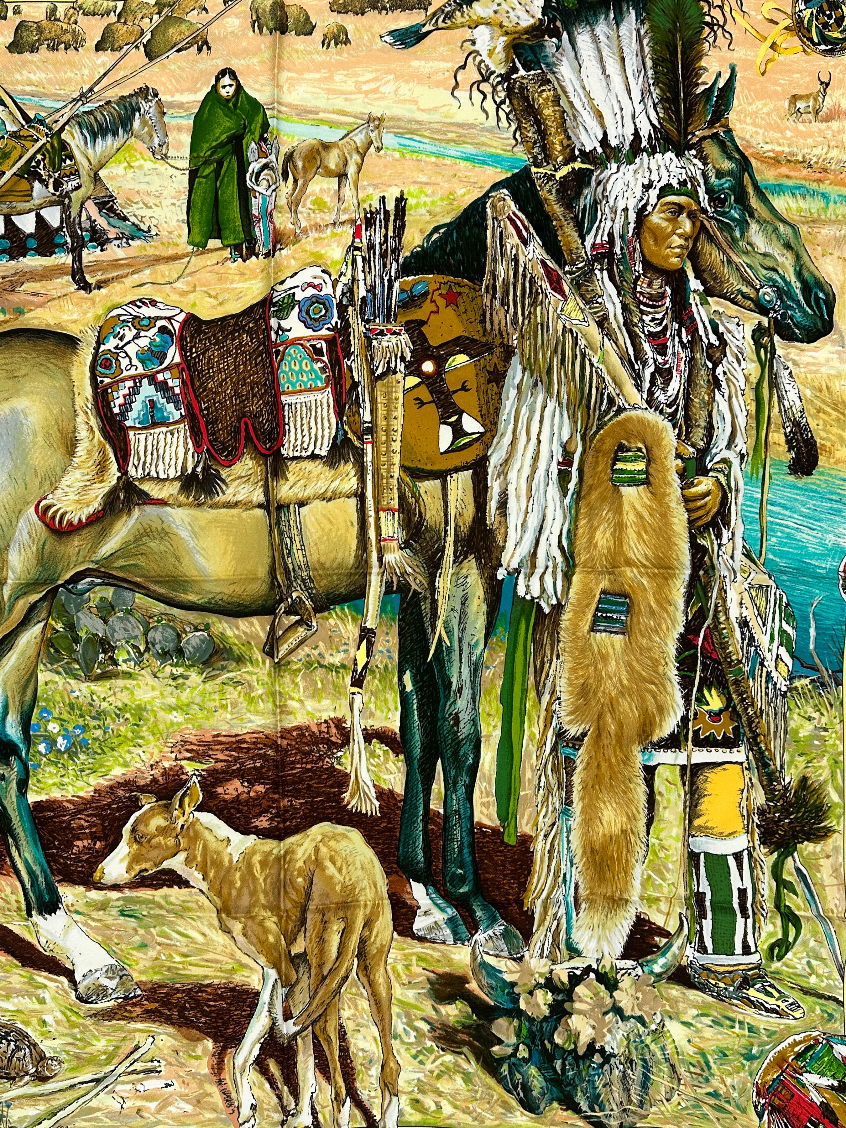 Hermès Les Cheyennes 90