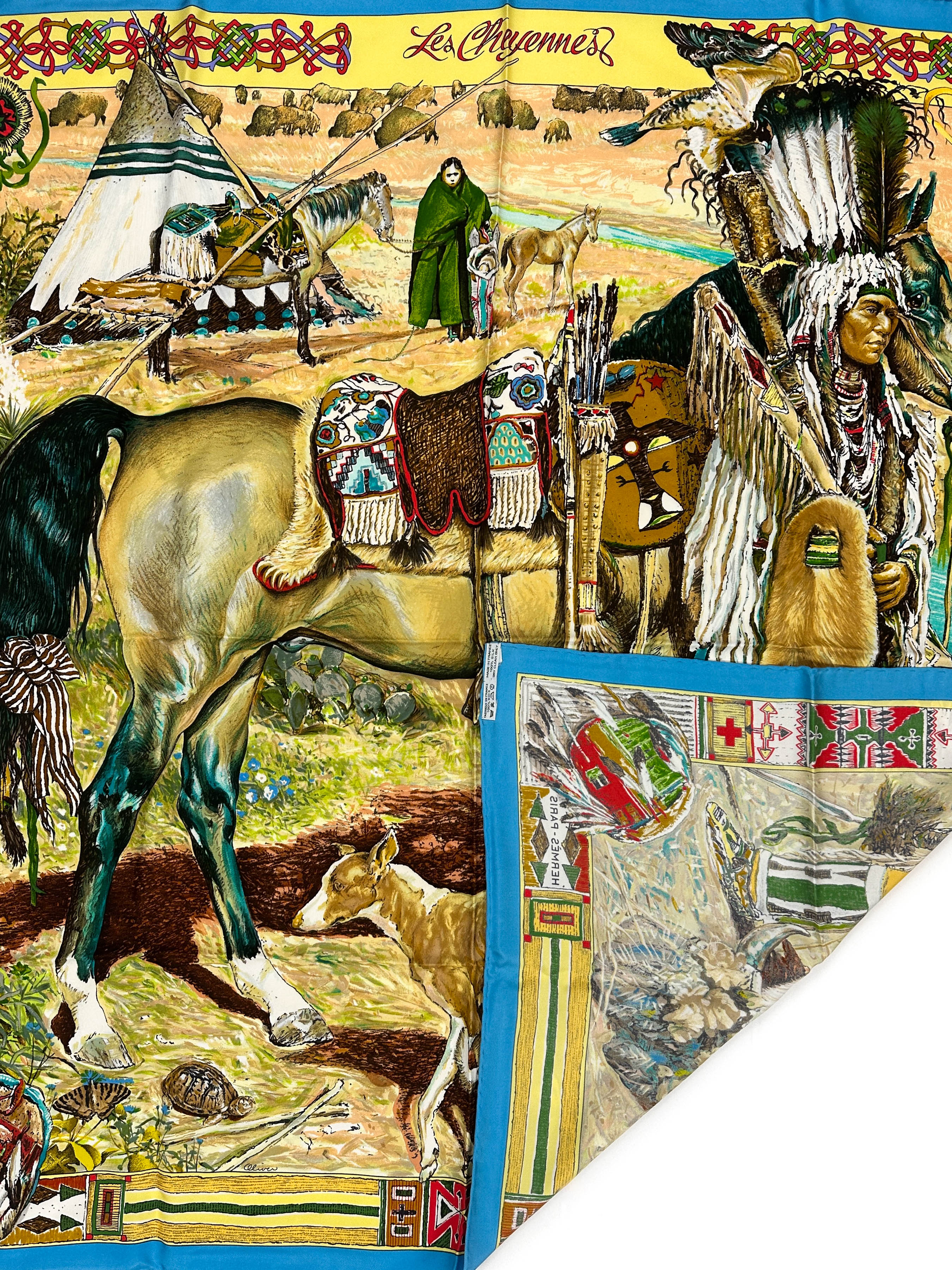 Hermès Les Cheyennes 90