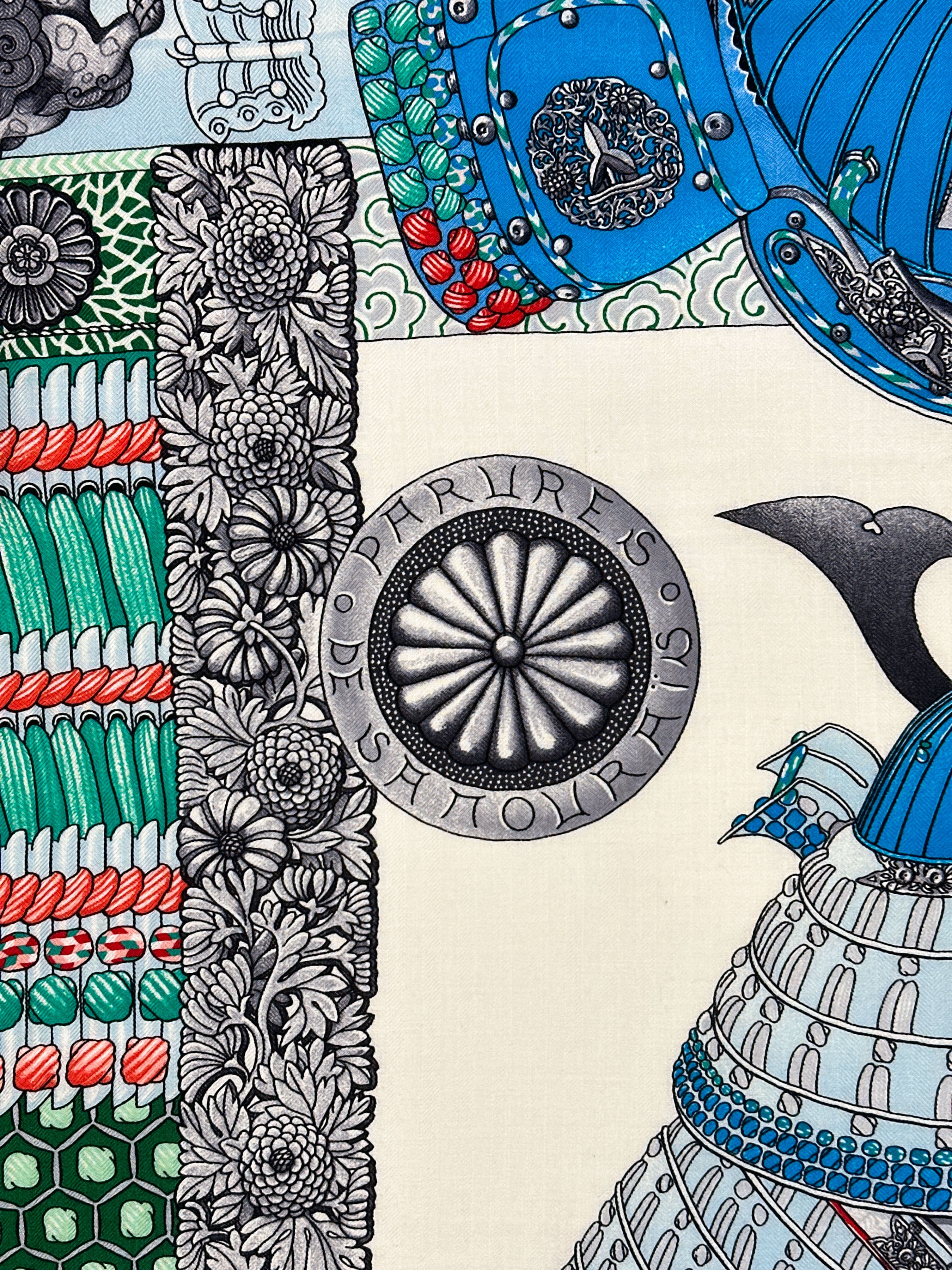 Hermès Parures de Samourais Cashmere Silk 140