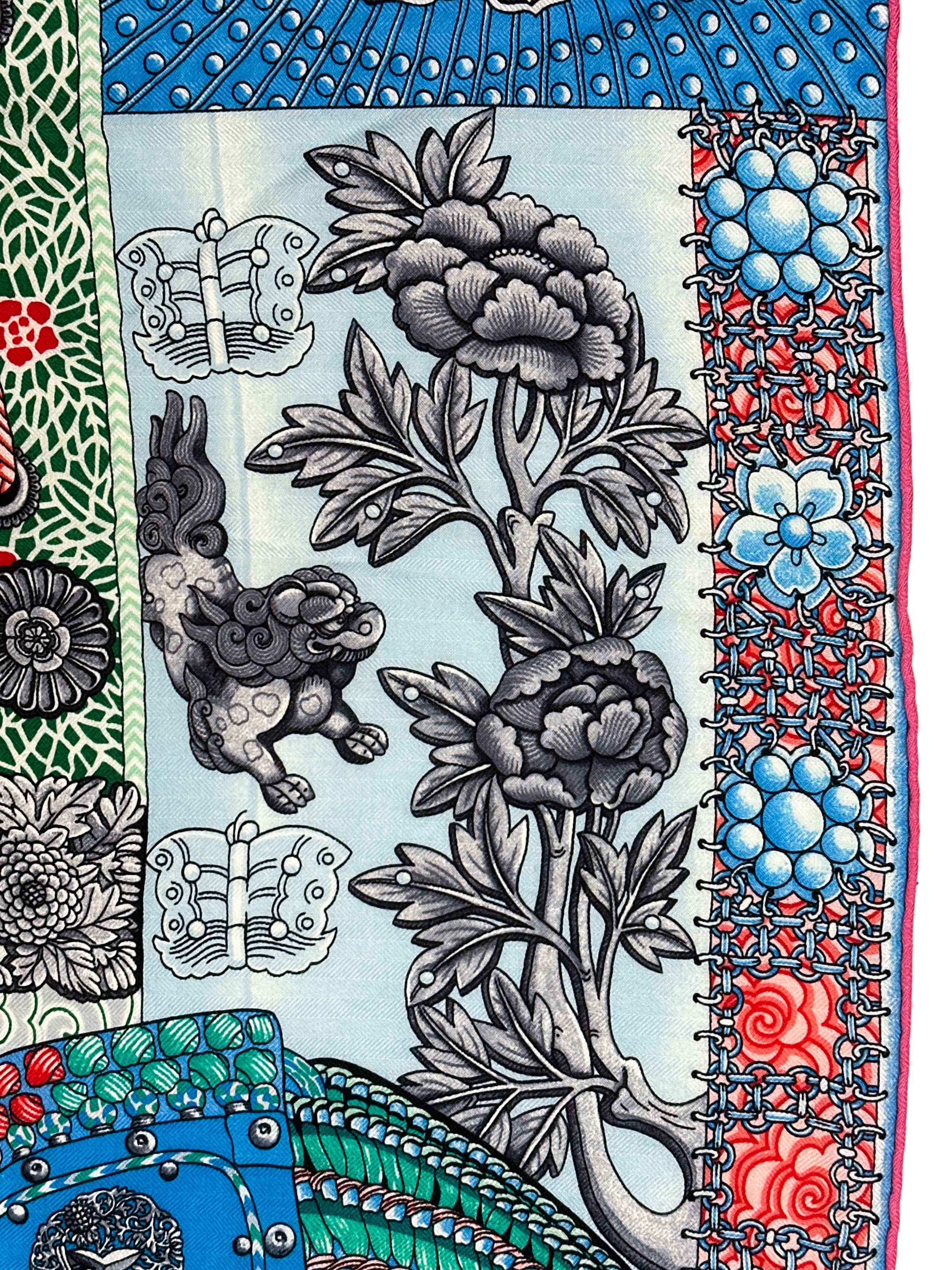 Hermès Parures de Samourais Cashmere Silk 140