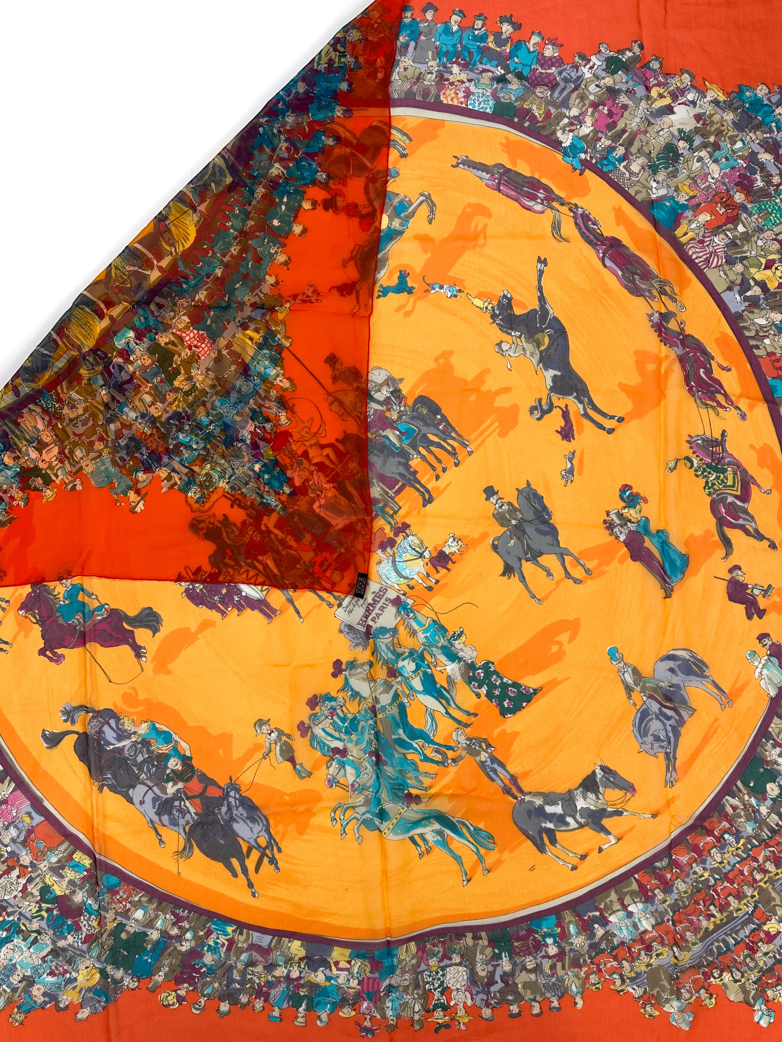 Hermès Le Cirque Molier Mousseline 140