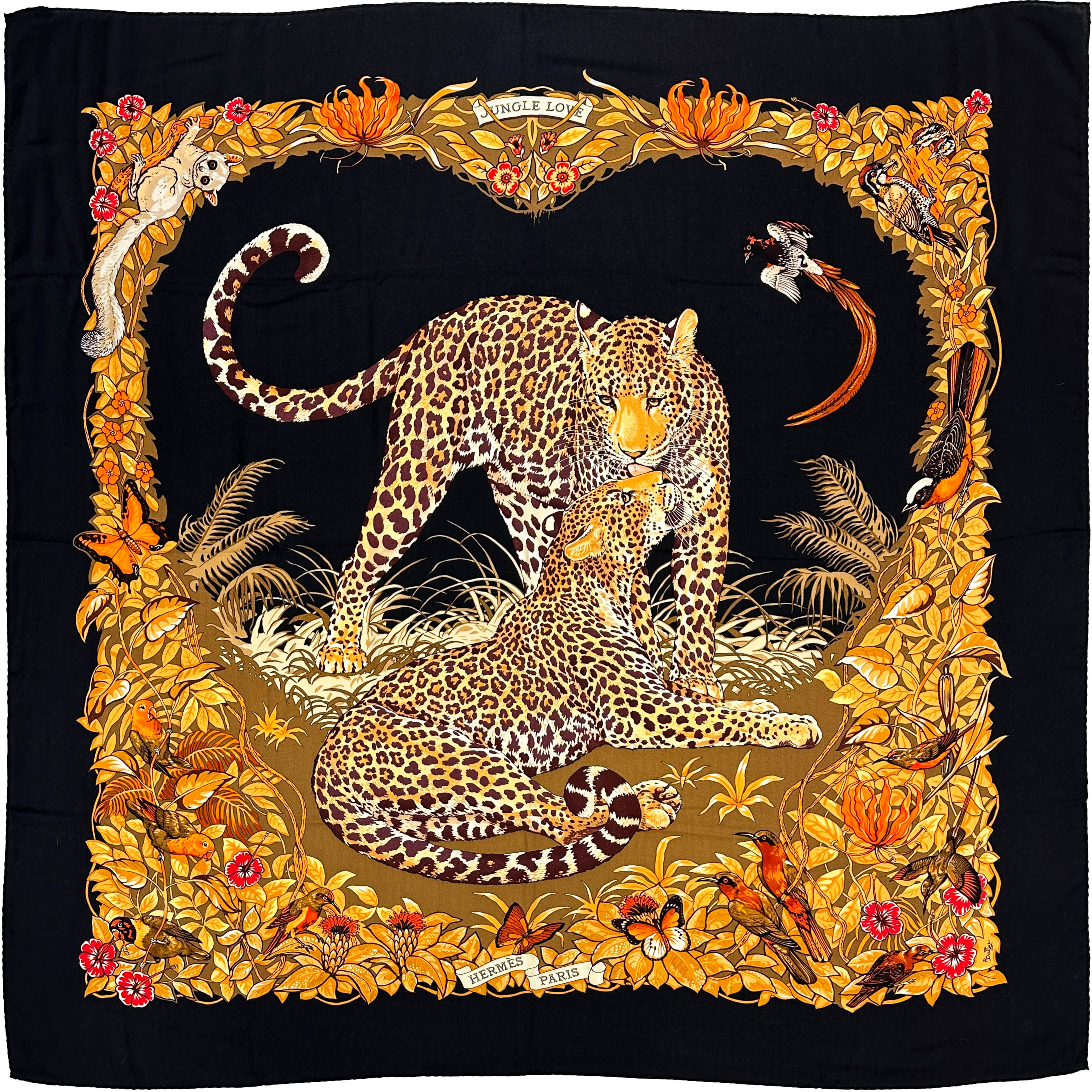 Hermès Jungle Love Cashmere Silk 140