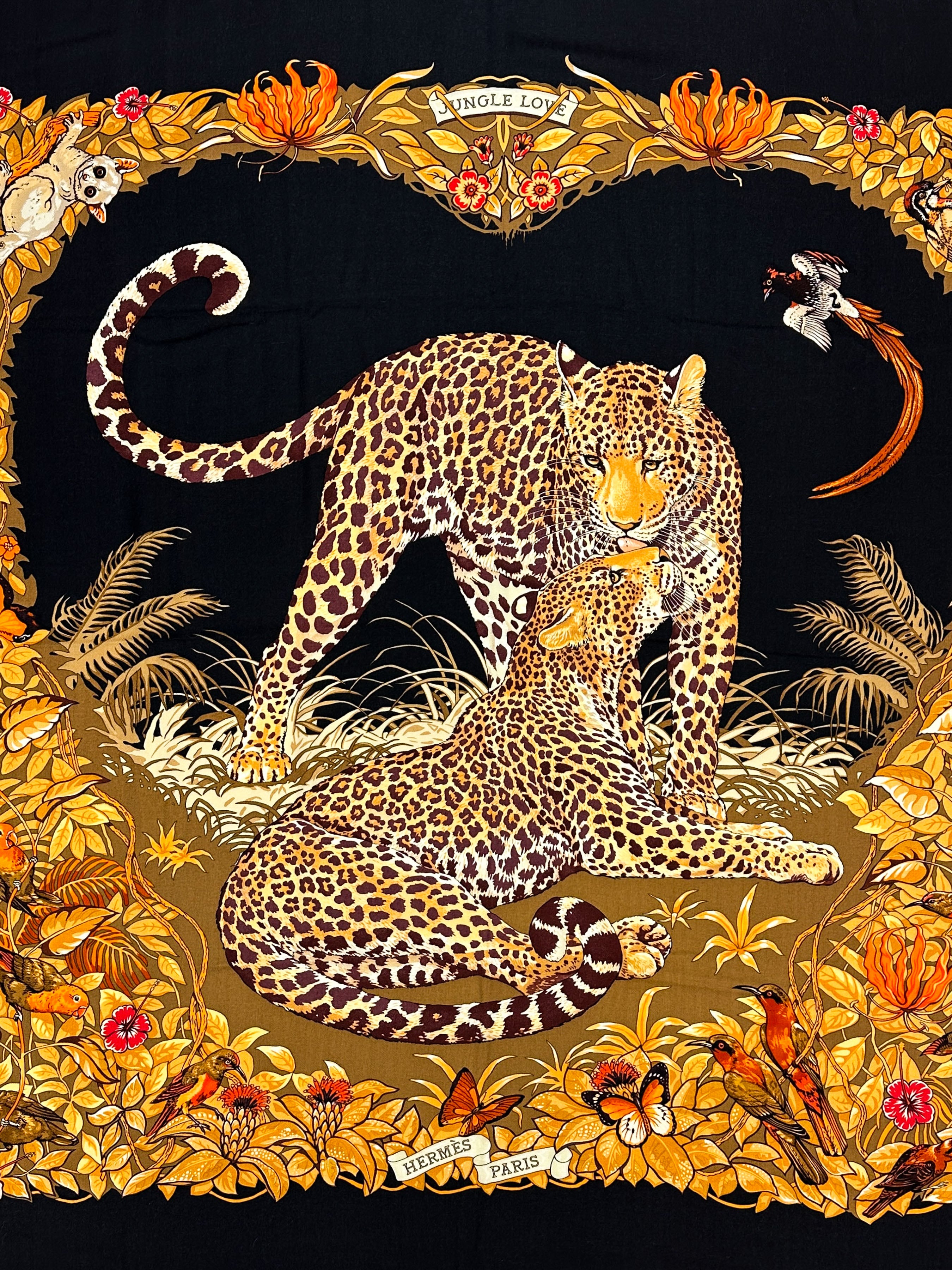 Hermès Jungle Love Cashmere Silk 140