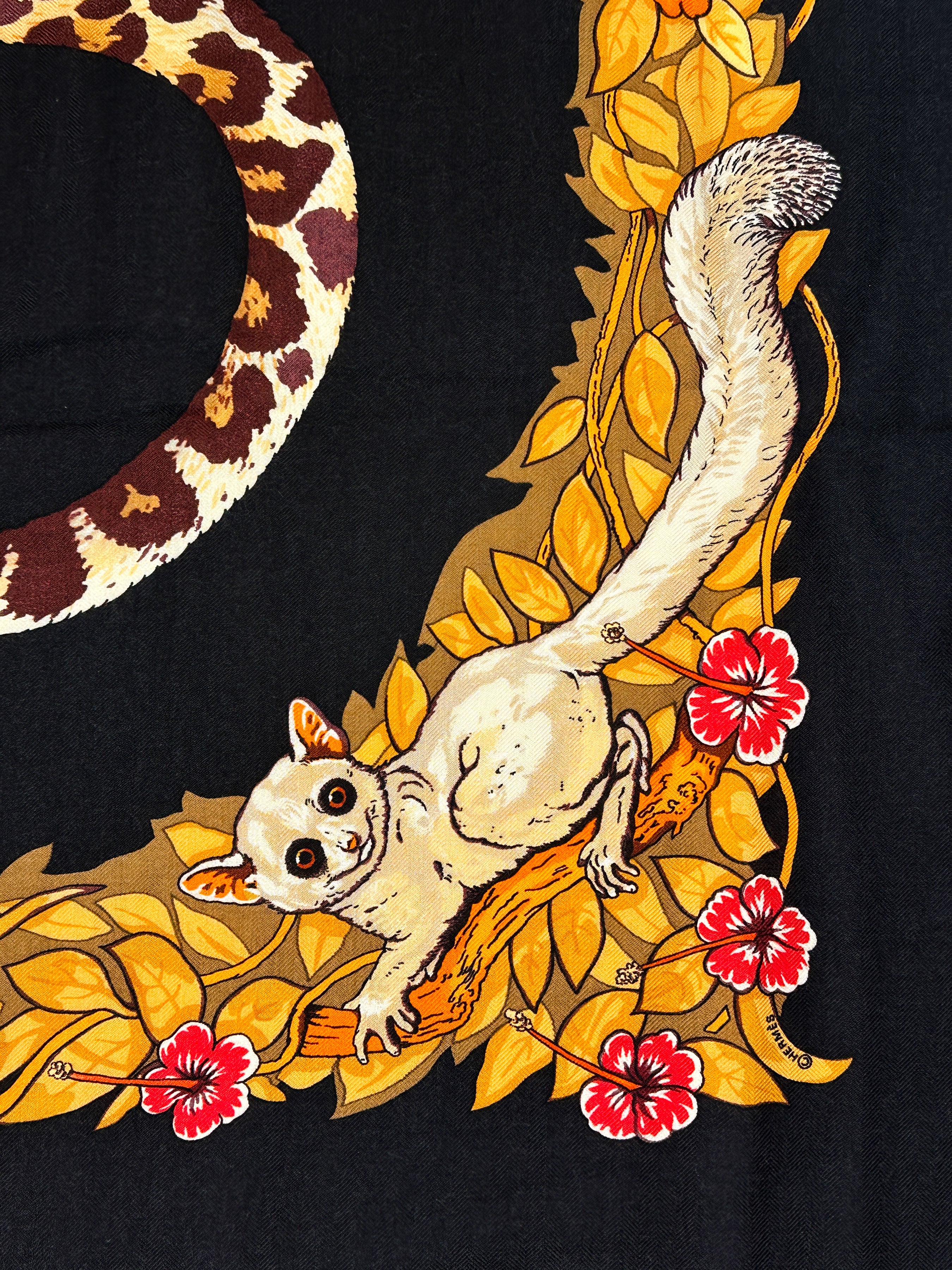 Hermès Jungle Love Cashmere Silk 140