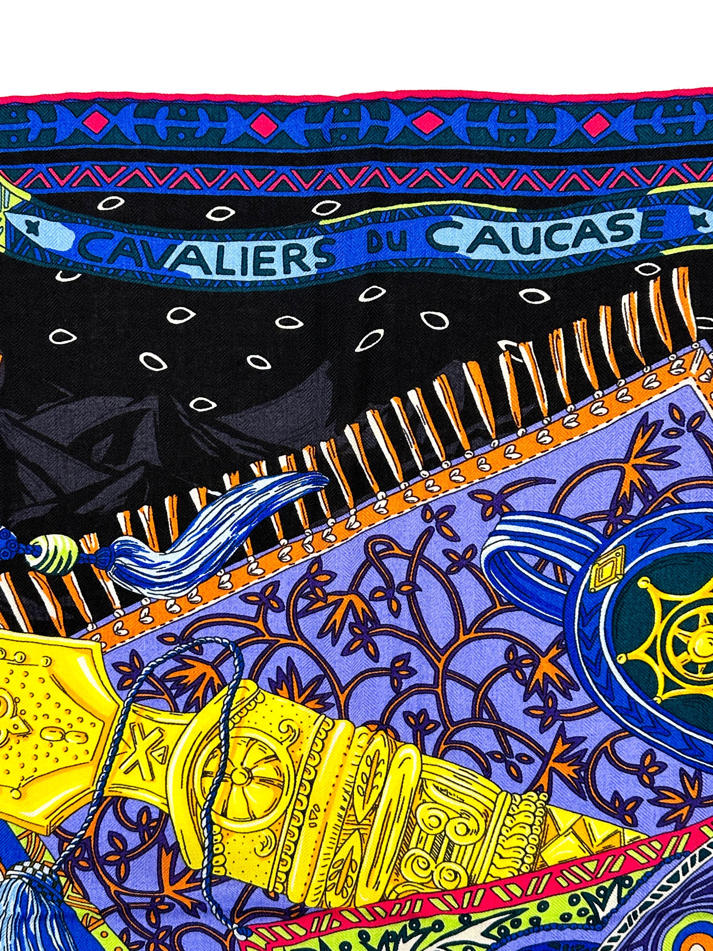 Hermès Cavaliers du Caucase Cashmere Silk 140