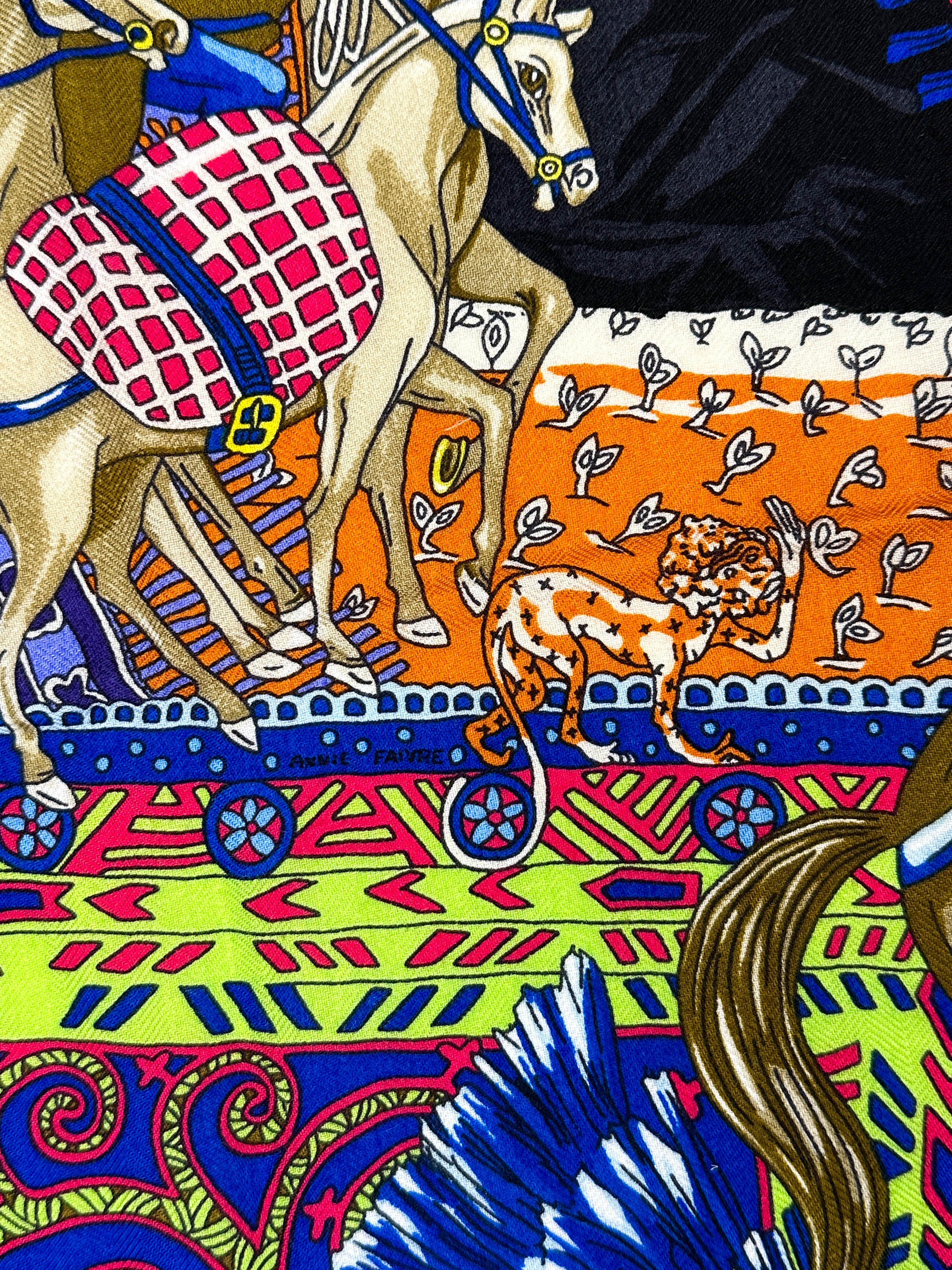 Hermès Cavaliers du Caucase Cashmere Silk 140