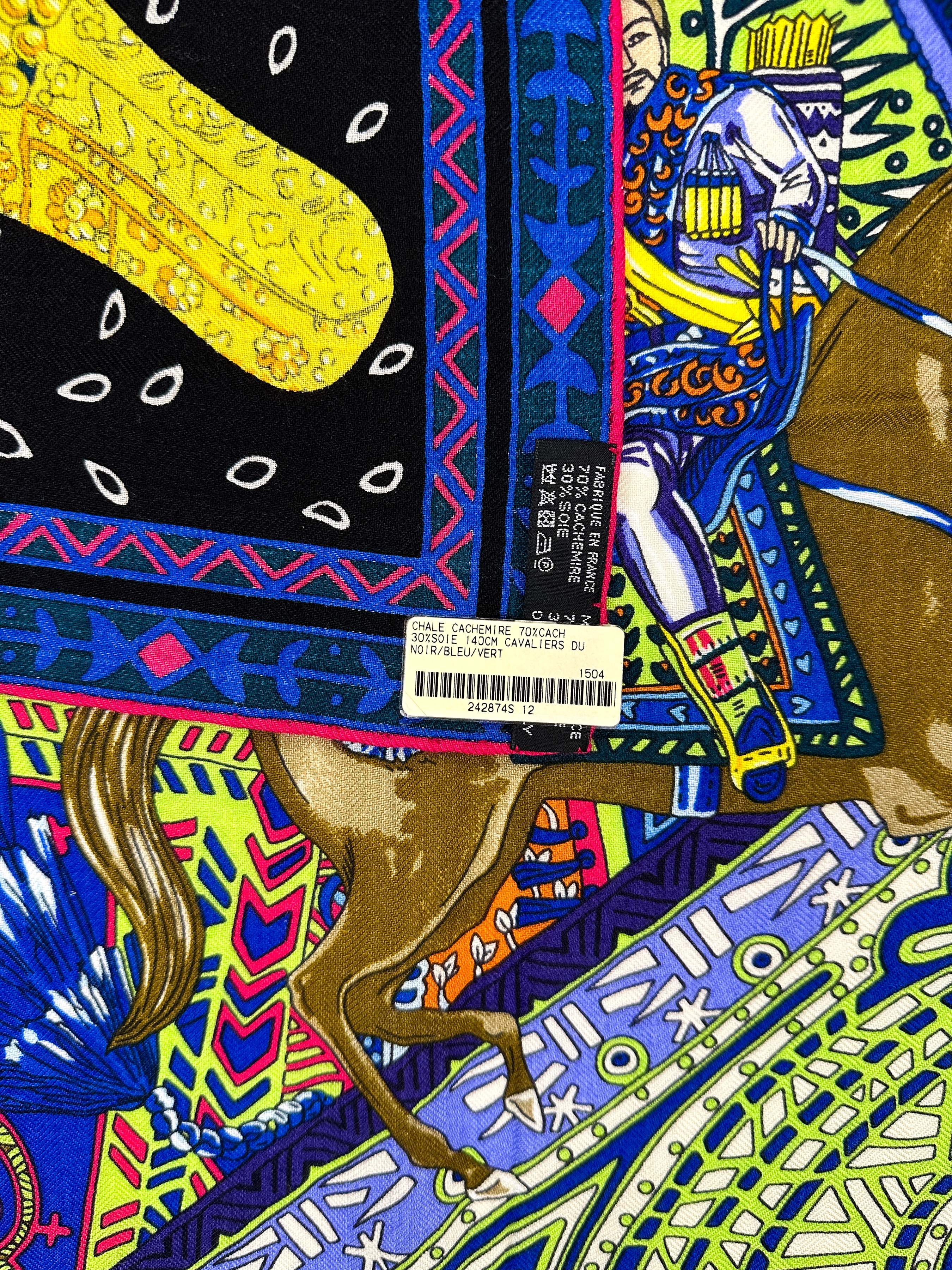 Hermès Cavaliers du Caucase Cashmere Silk 140