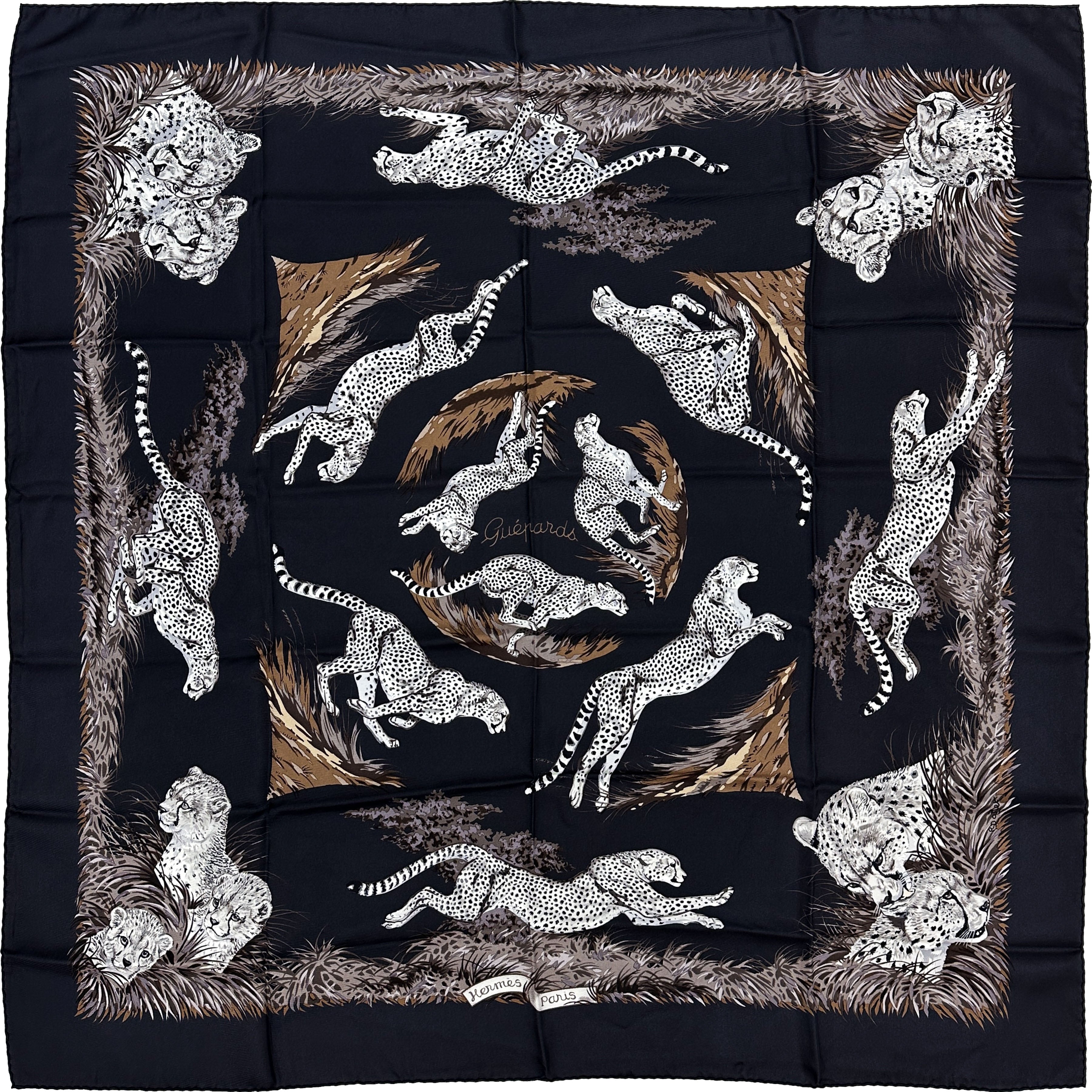 Hermès Guépards 90