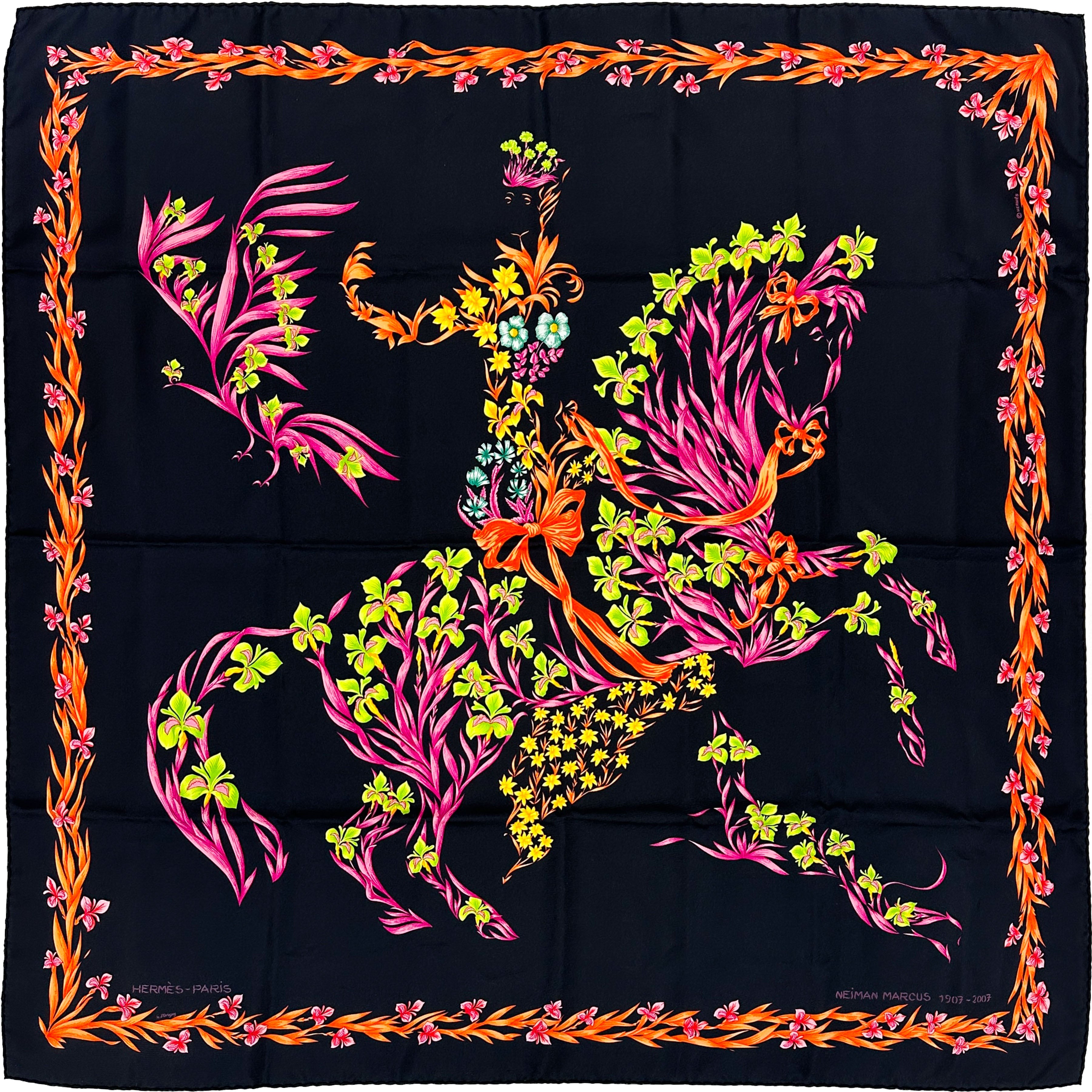 Hermès Cheval Fleuri Limited Edition 100 Years of Neiman Marcus 90