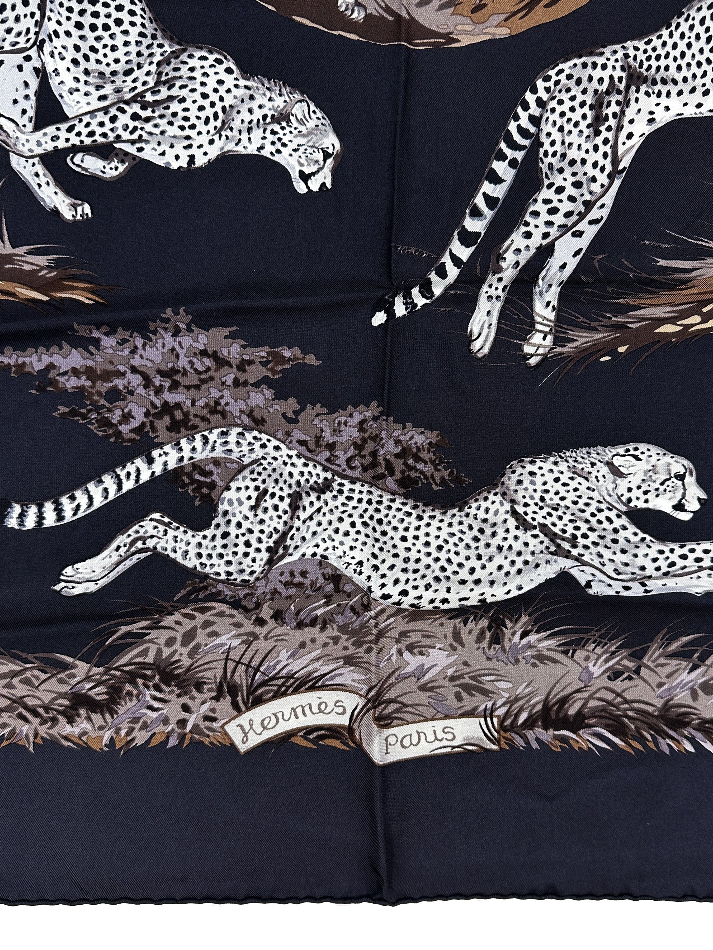 Hermès Guépards 90