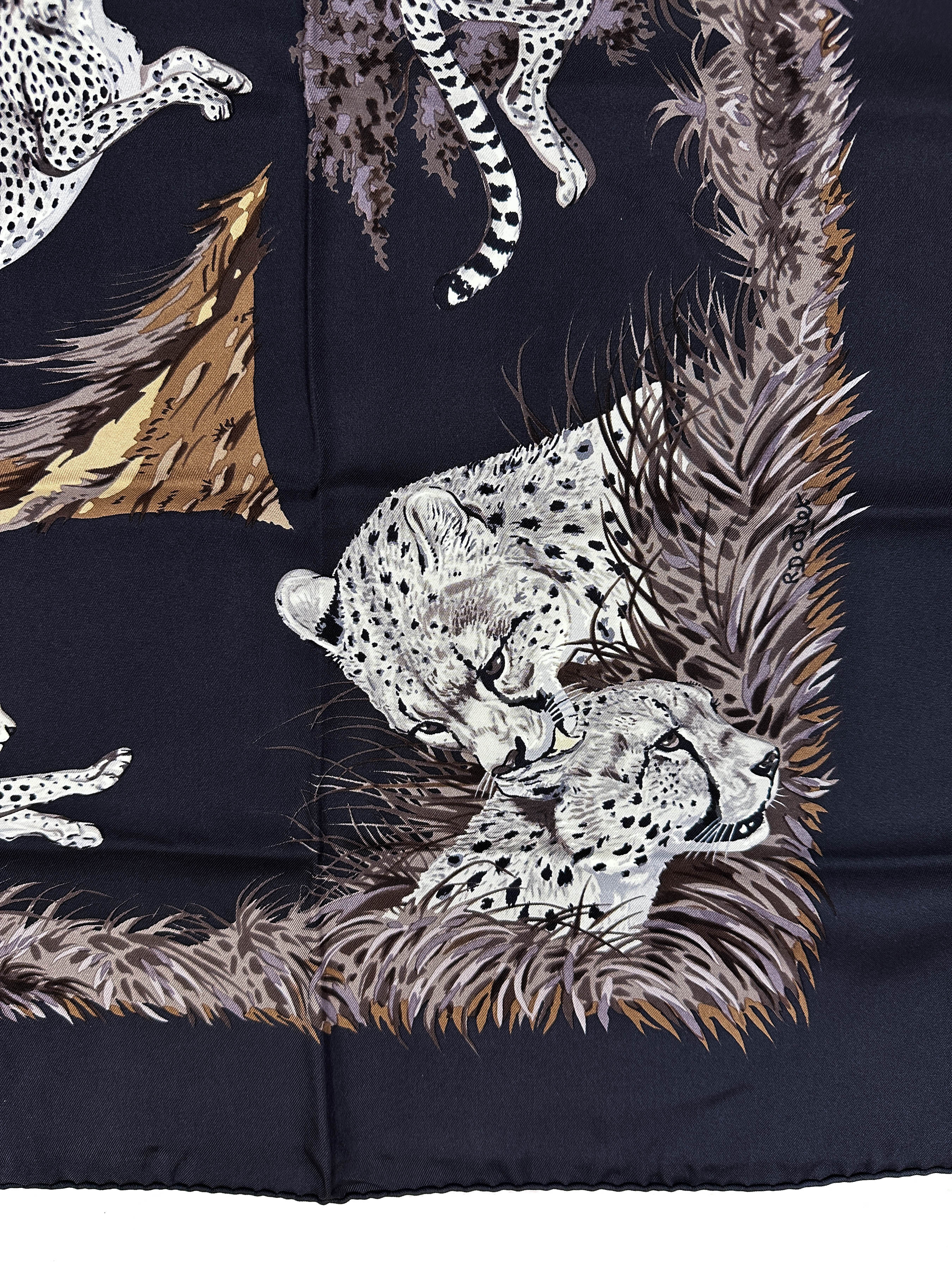 Hermès Guépards 90