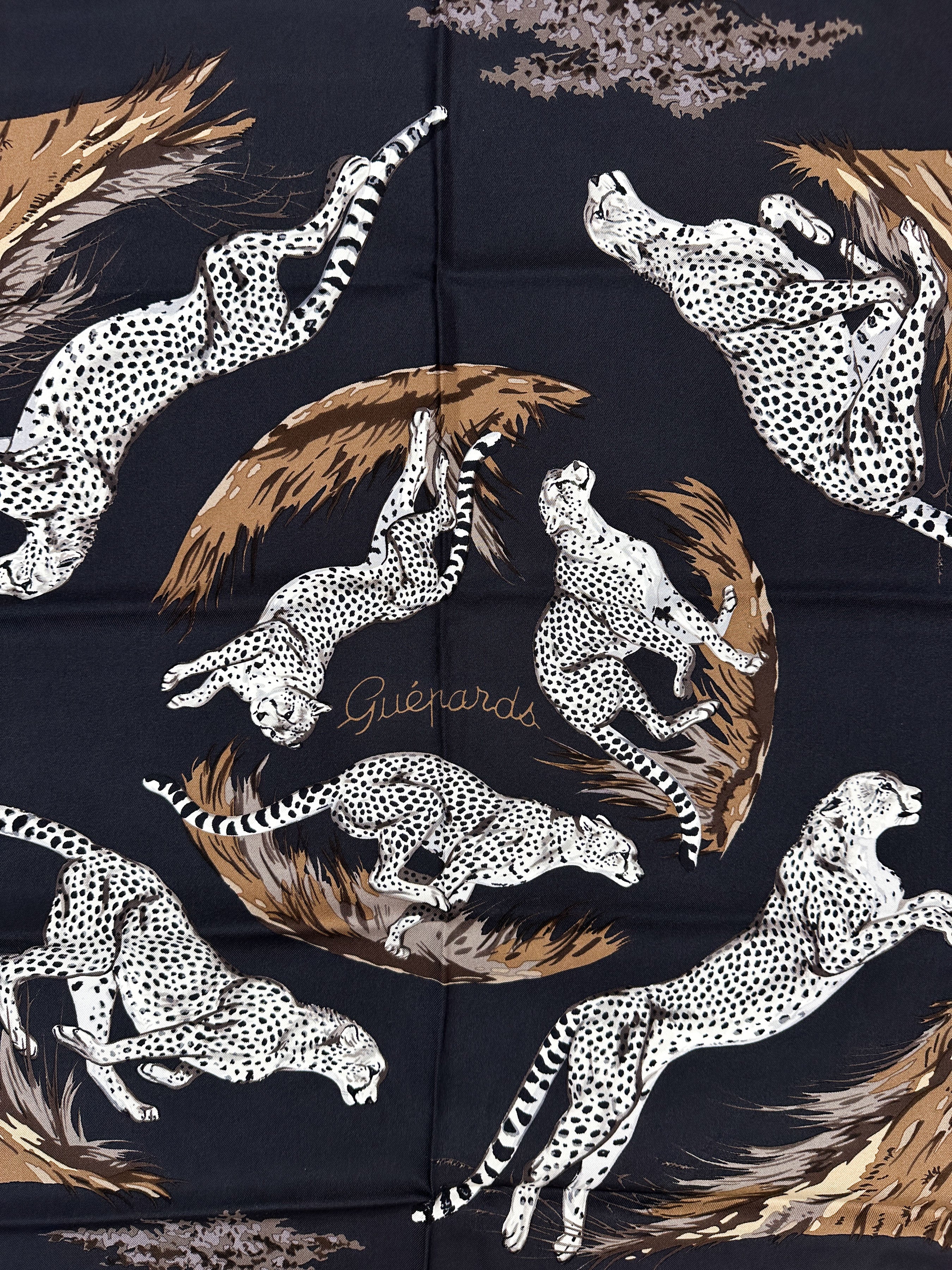 Hermès Guépards 90