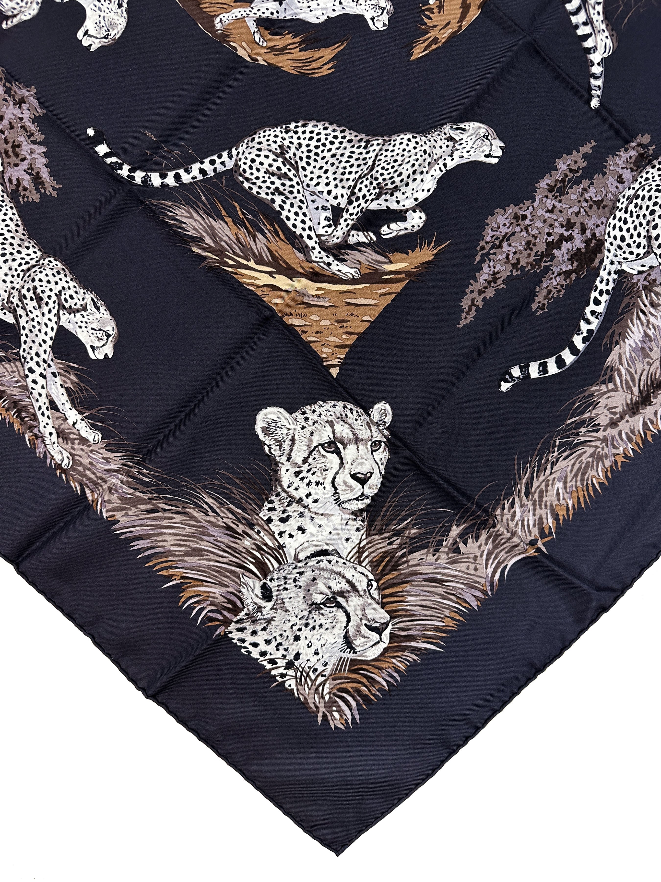 Hermès Guépards 90