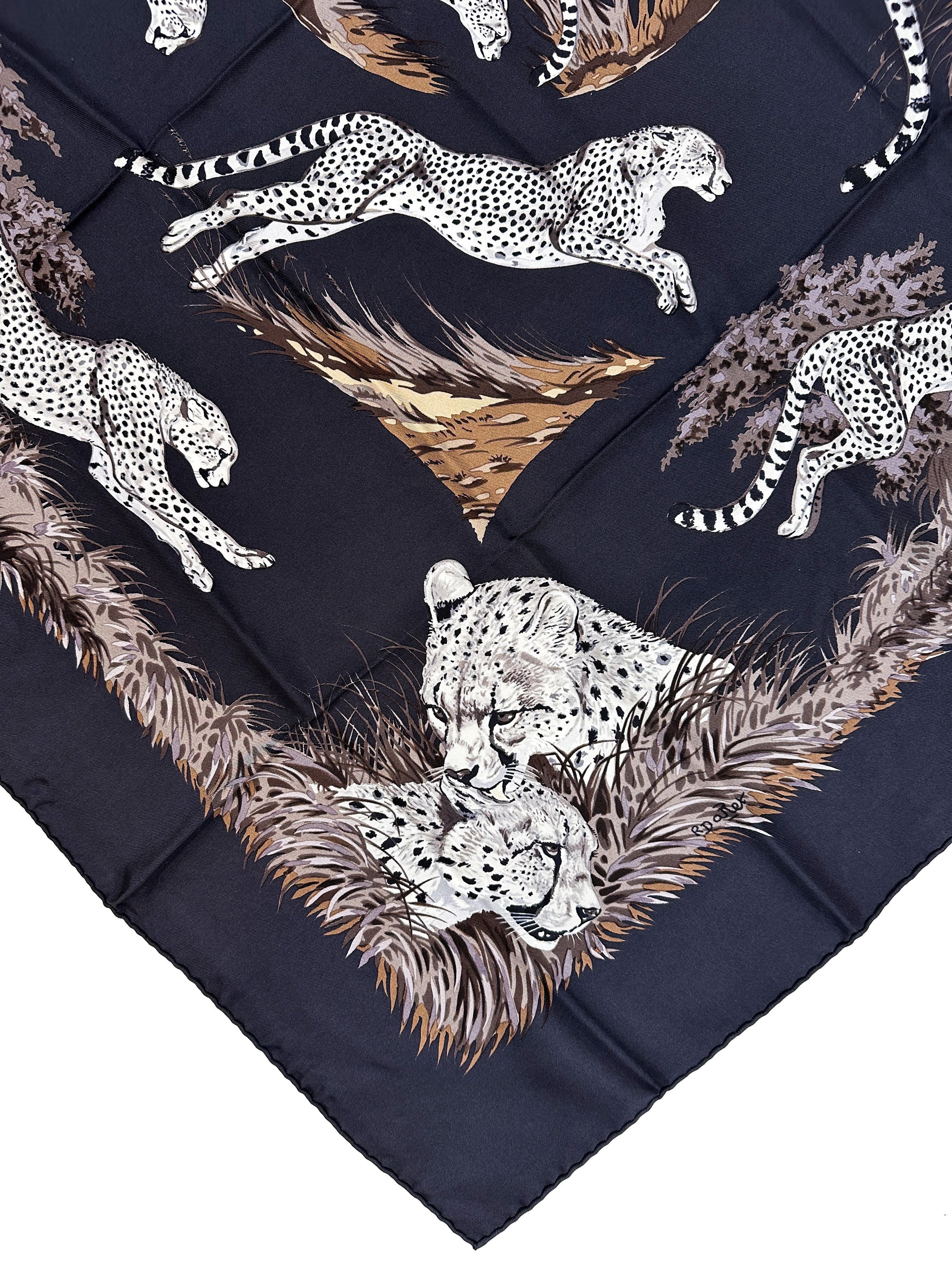 Hermès Guépards 90