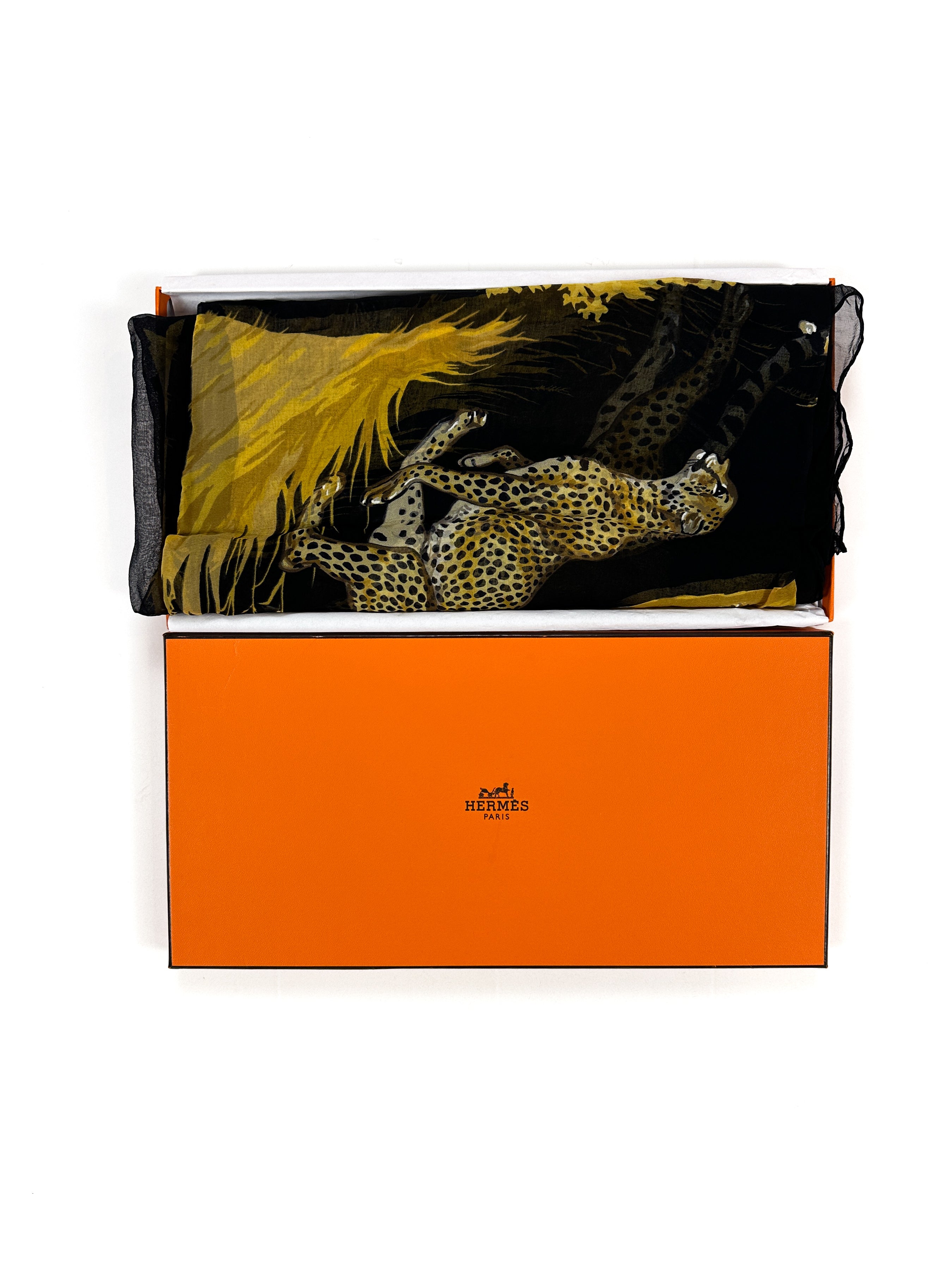 Hermès Guépards Mousseline 140