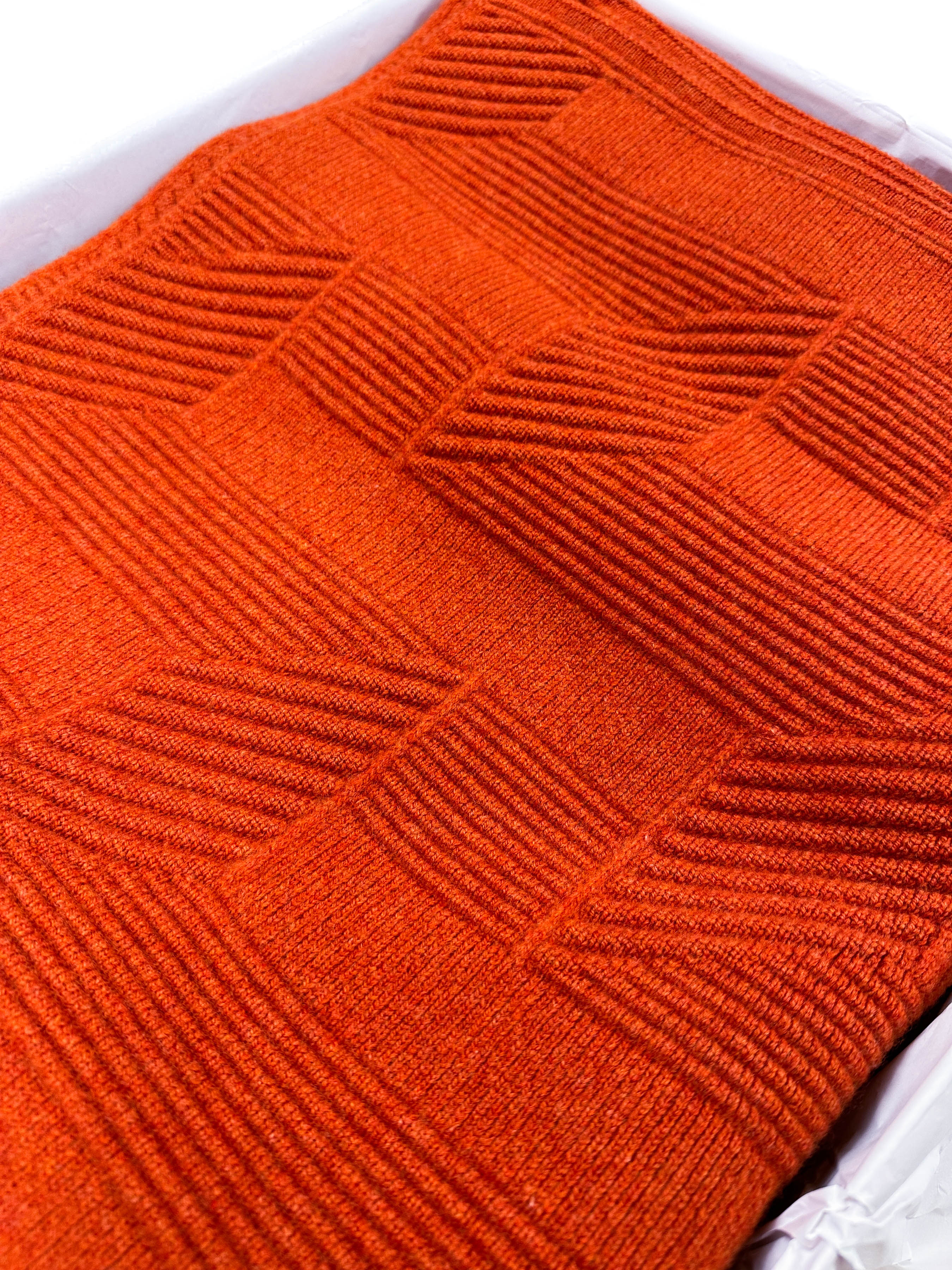 Hermès Sherwood H en Biais Wool Throw