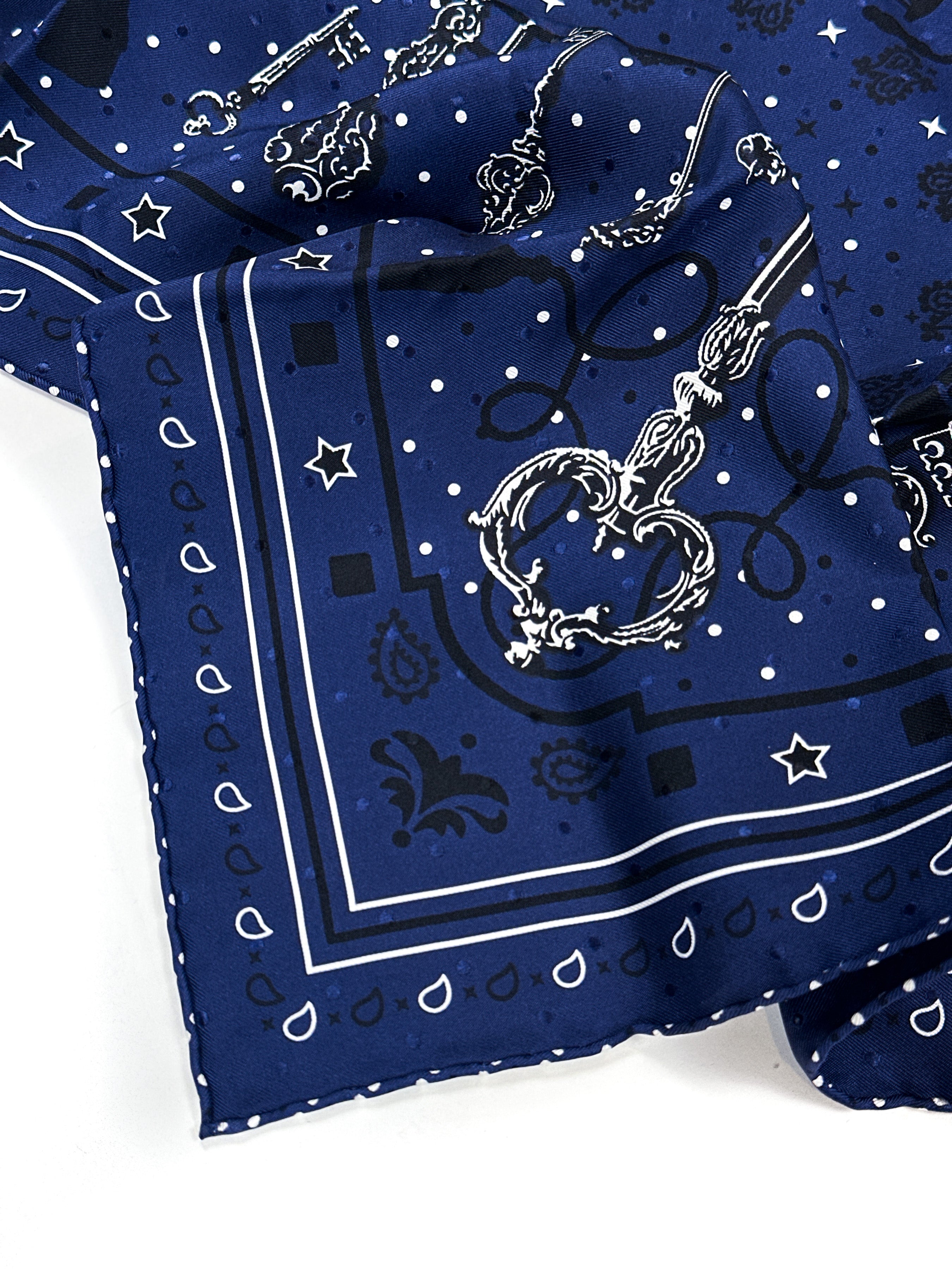 Hermès Les Cles Jacquard Bandana 55