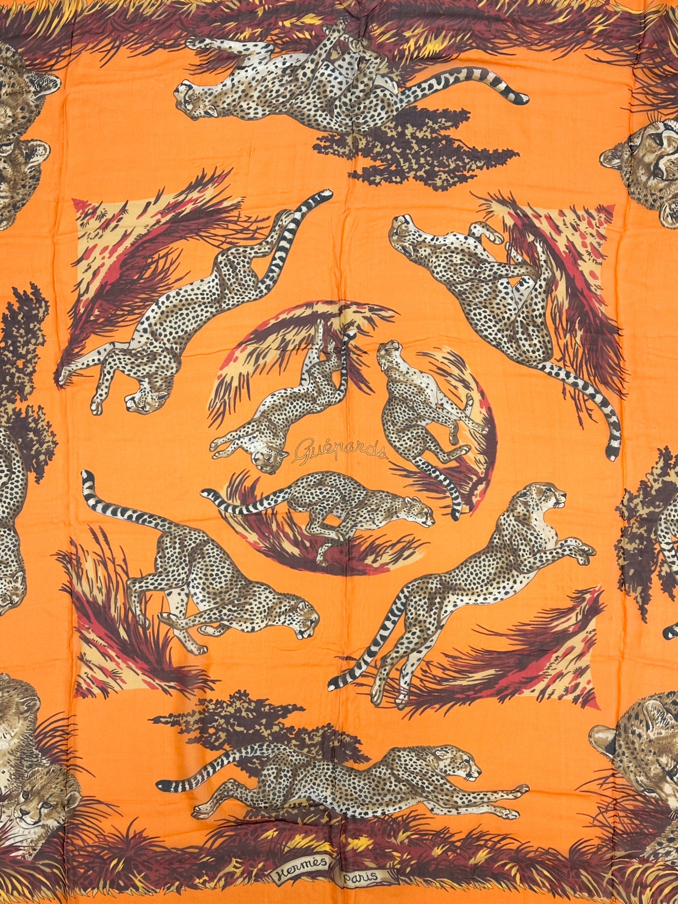 Hermès Guépards Mousseline 140