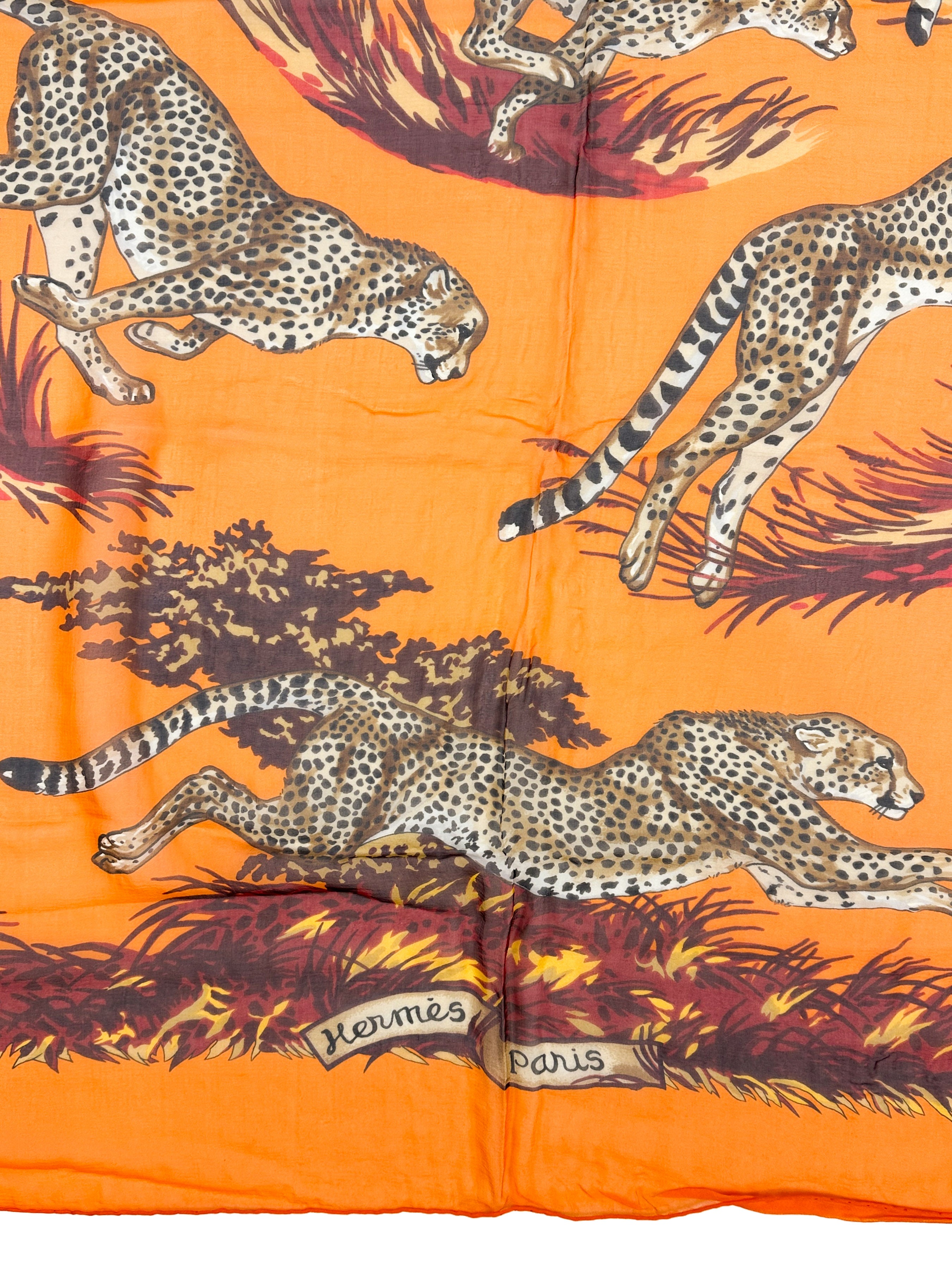 Hermès Guépards Mousseline 140