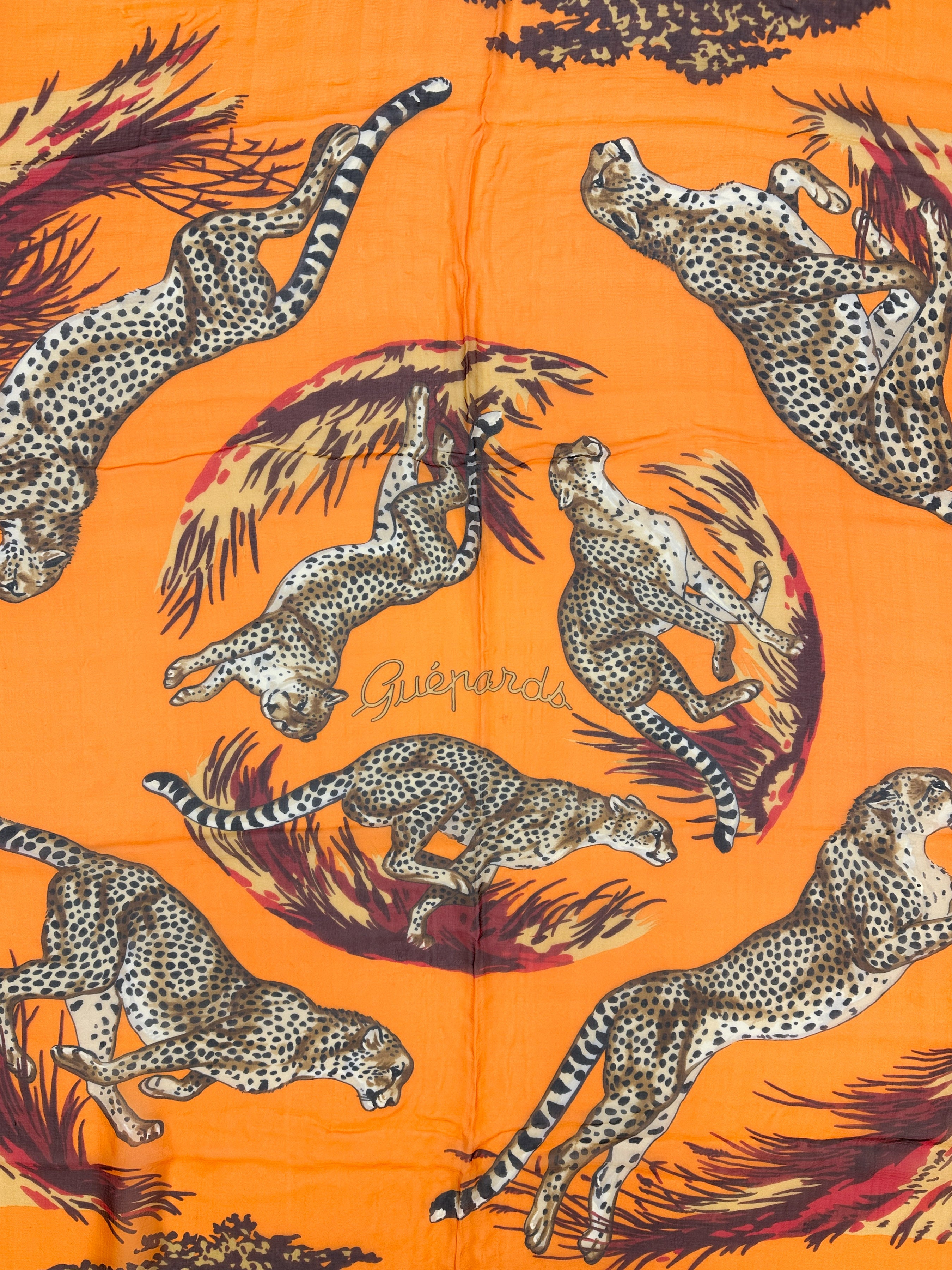 Hermès Guépards Mousseline 140