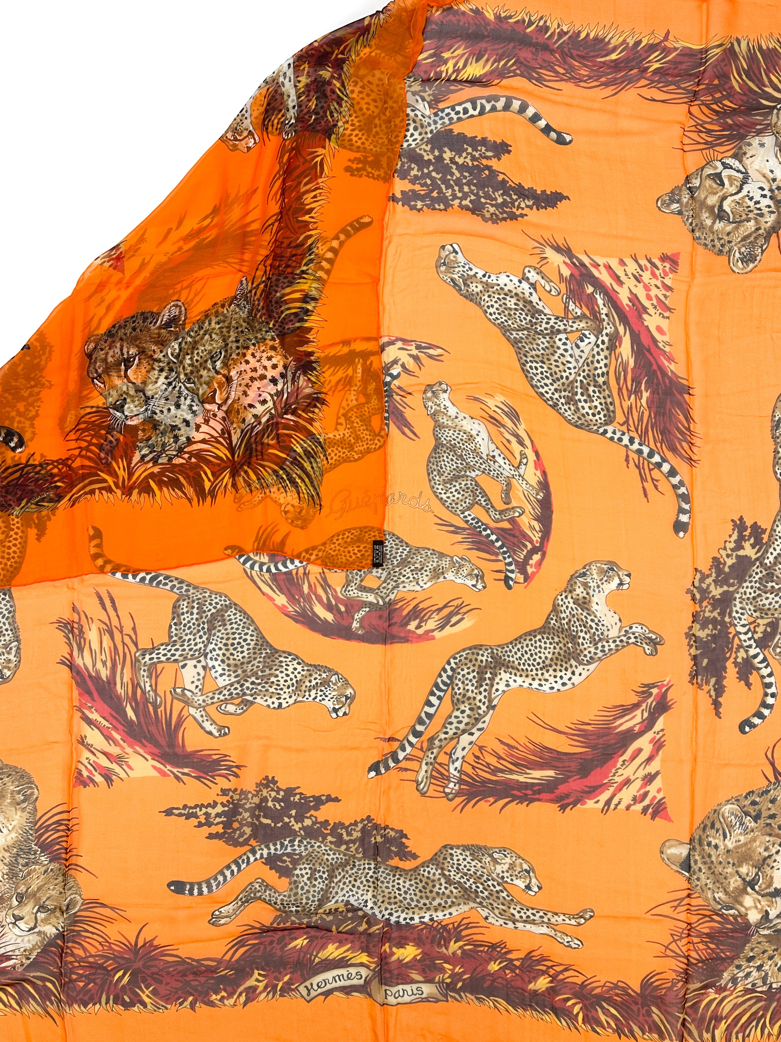 Hermès Guépards Mousseline 140
