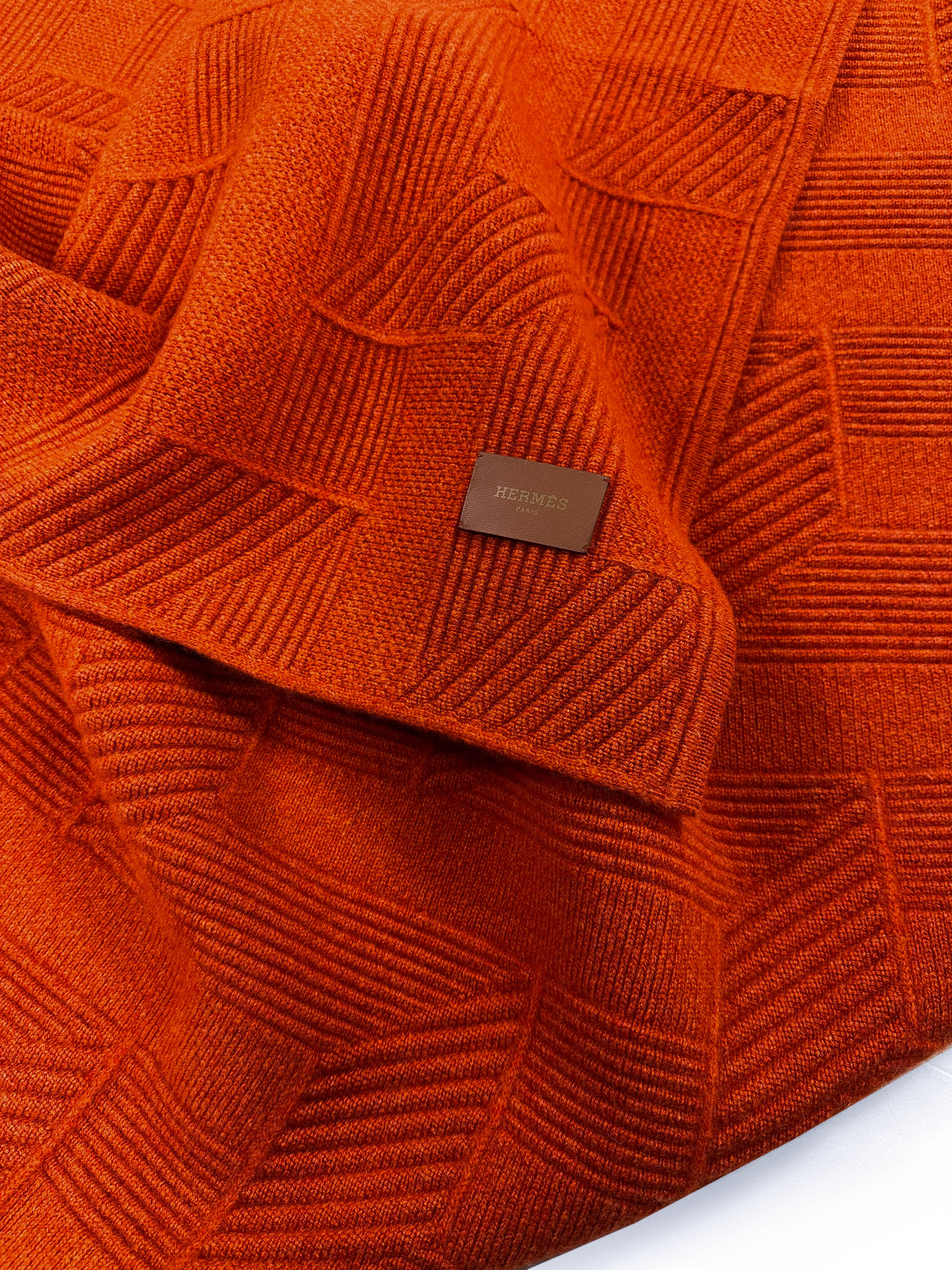 Hermès Sherwood H en Biais Wool Throw