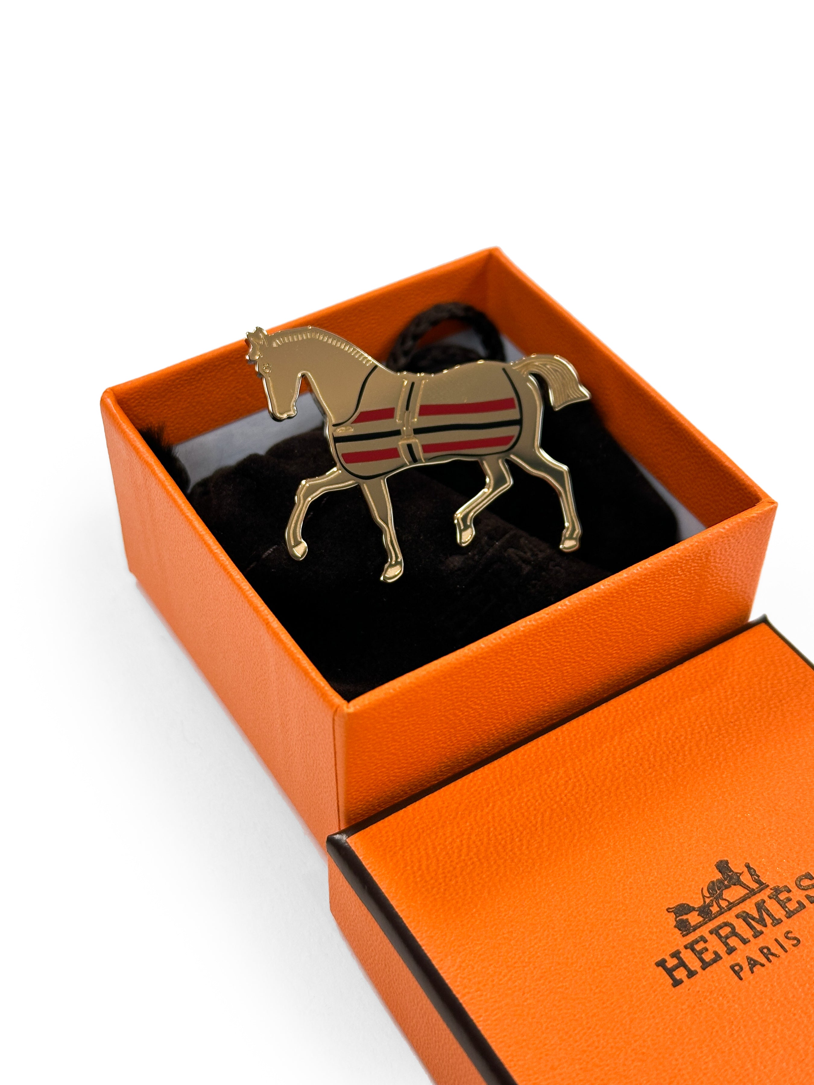 Hermès Cheval a la Couverture 70 Scarf Ring