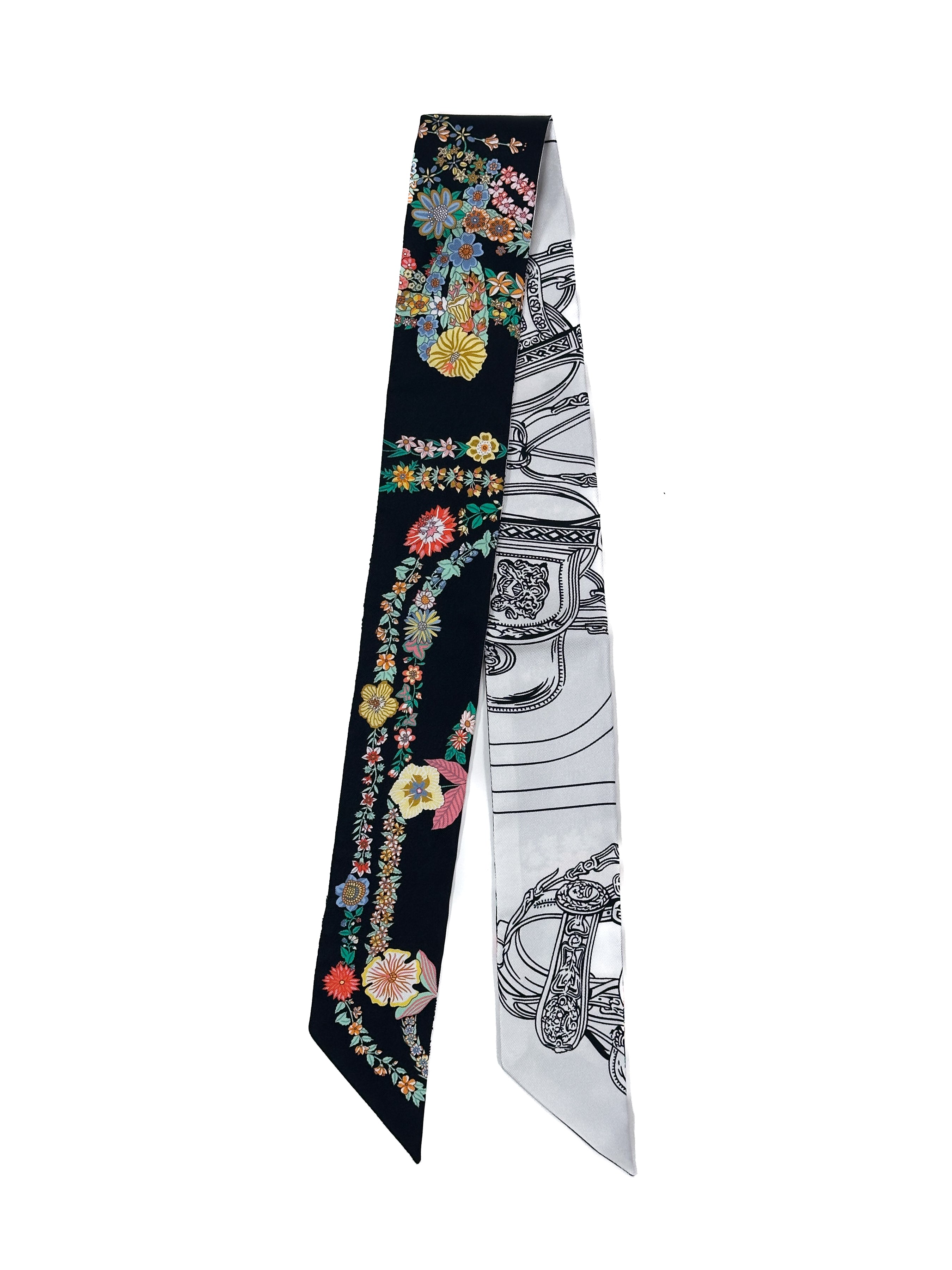 Hermès Brides de Gala en Fleurs Twilly
