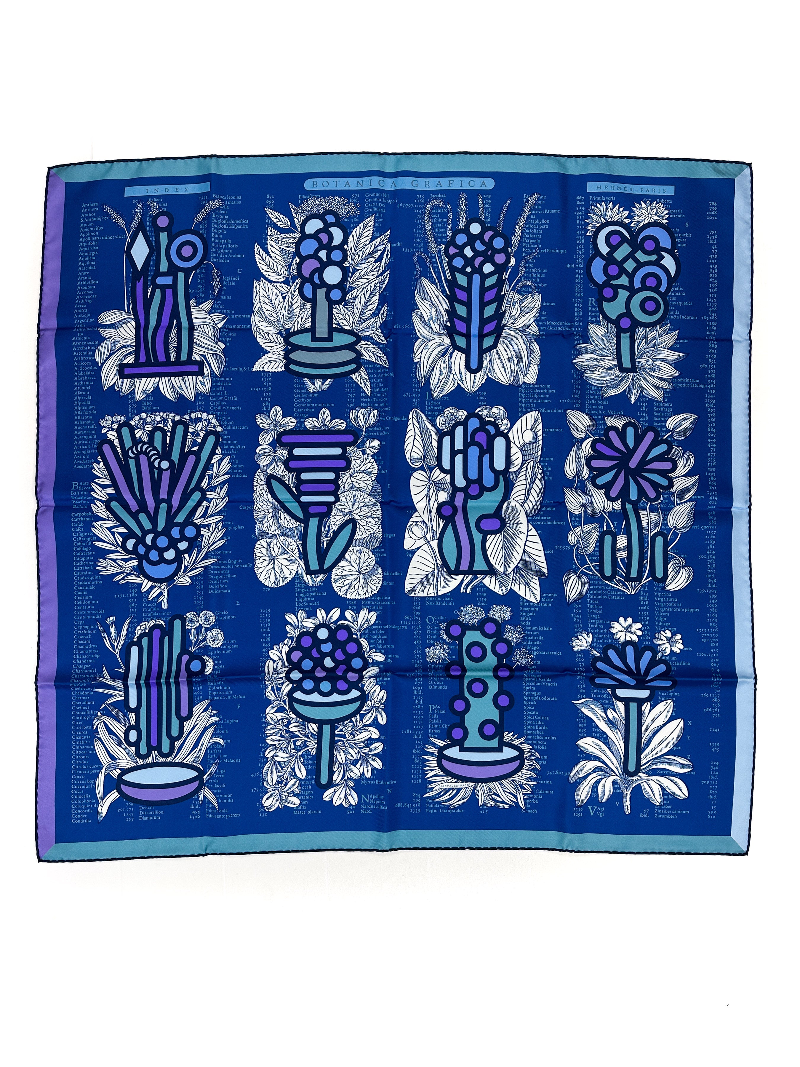 Hermès Botanica Grafica Double Face 90