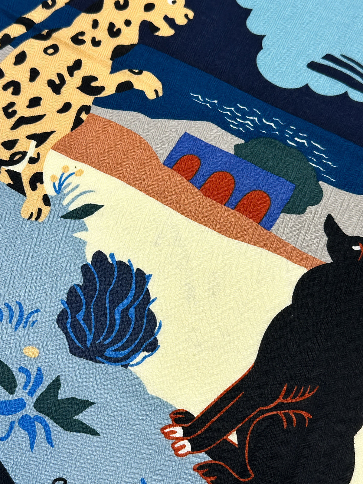 Hermès Le Livre d'Esope Cashmere Silk 140