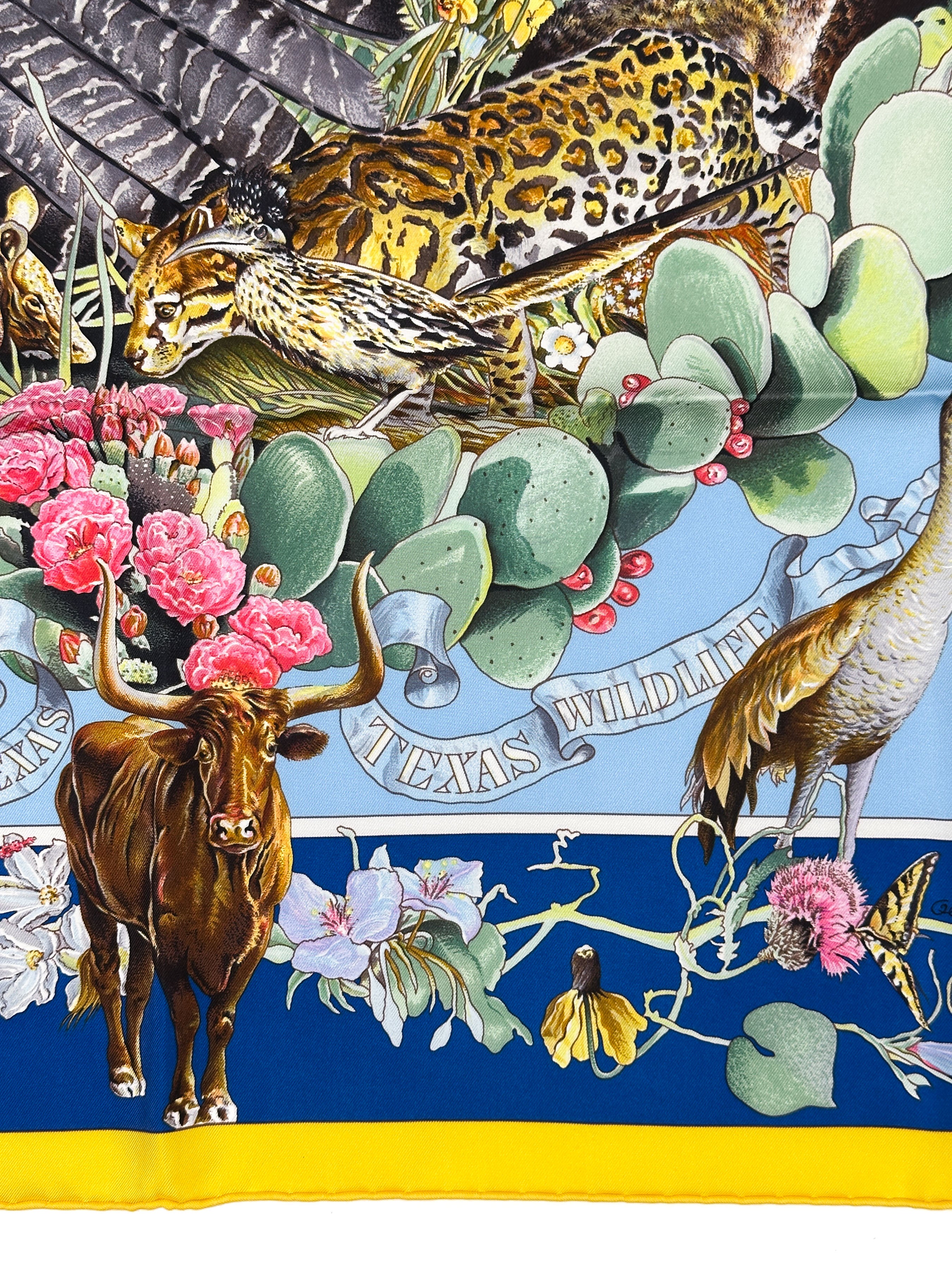 Hermès Faune et Flore du Texas Forever 90