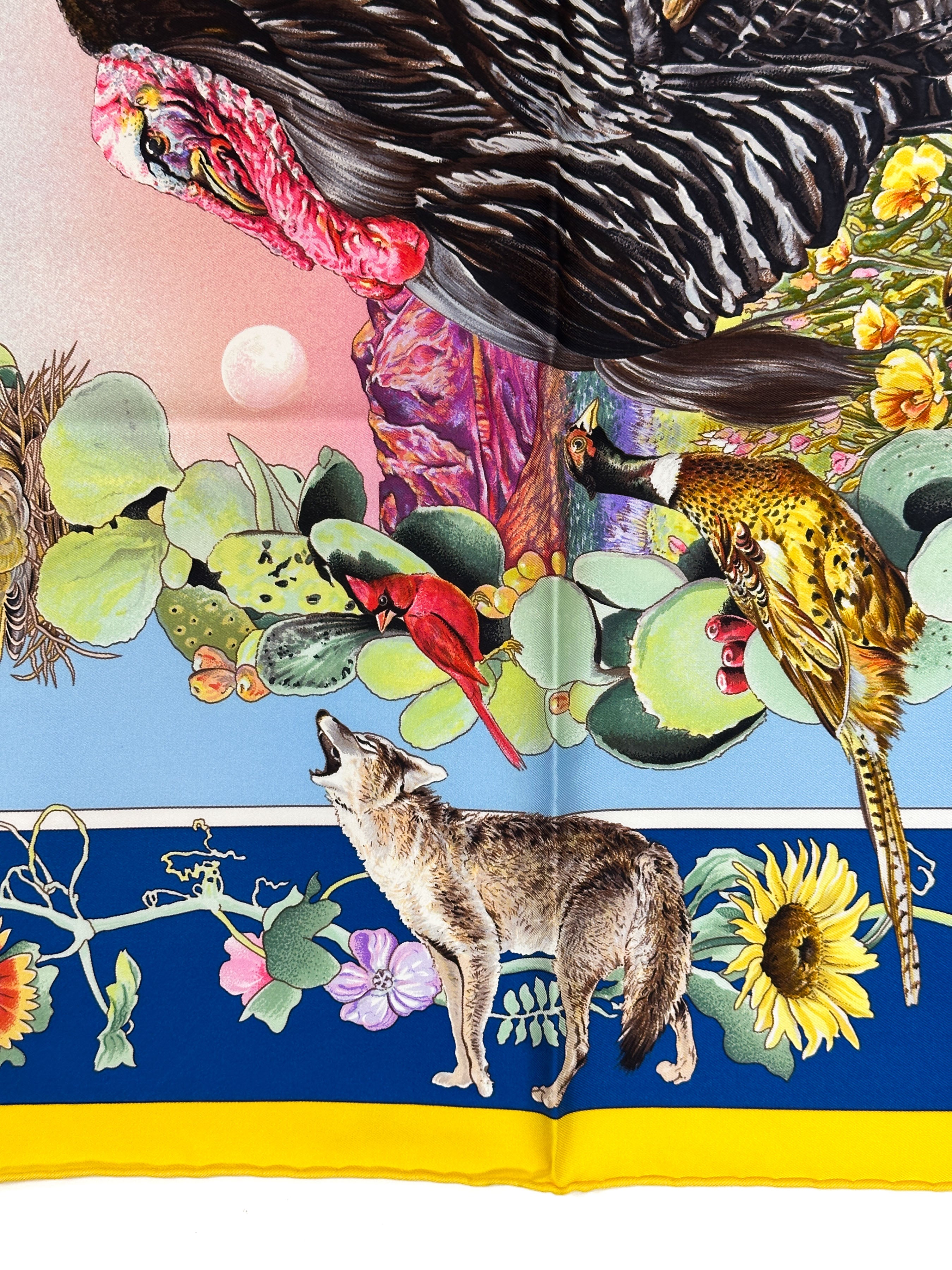 Hermès Faune et Flore du Texas Forever 90