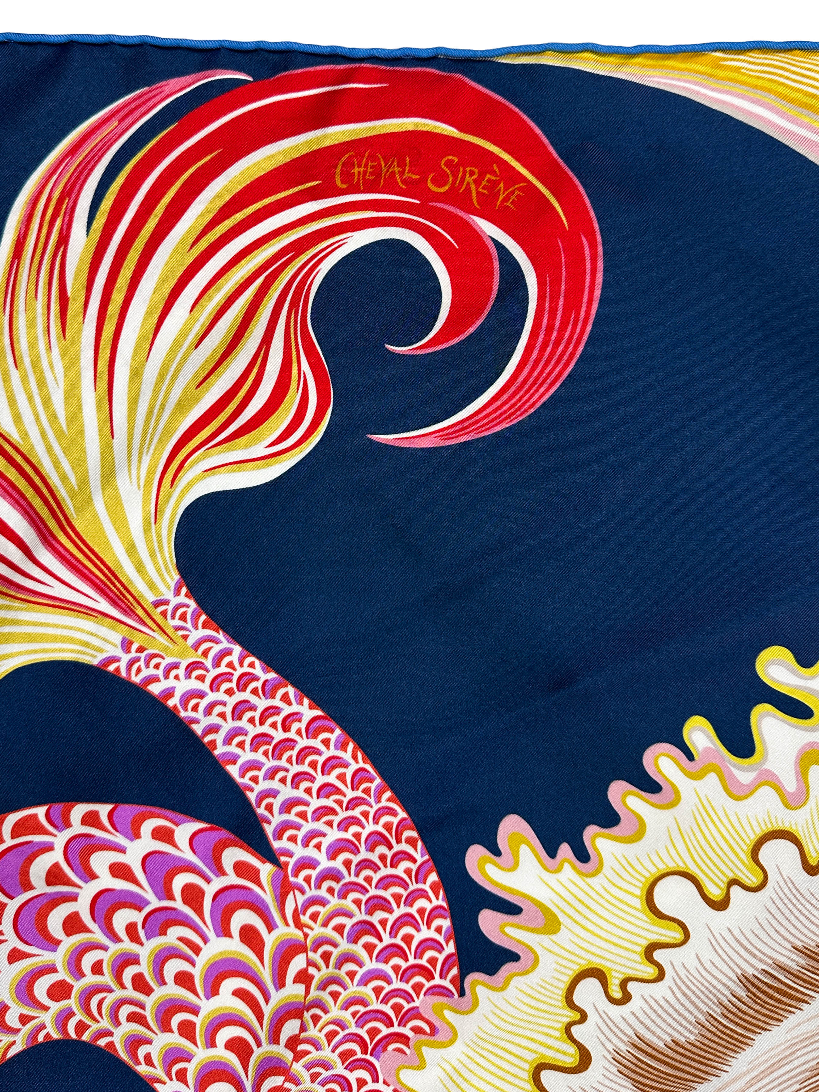 Hermès Cheval Sirene Double Face 90