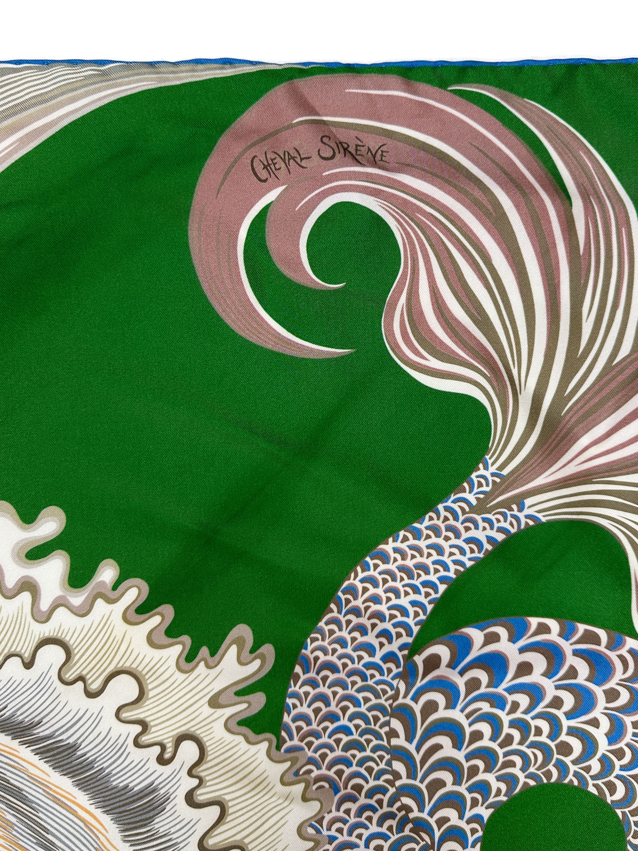 Hermès Cheval Sirene Double Face 90