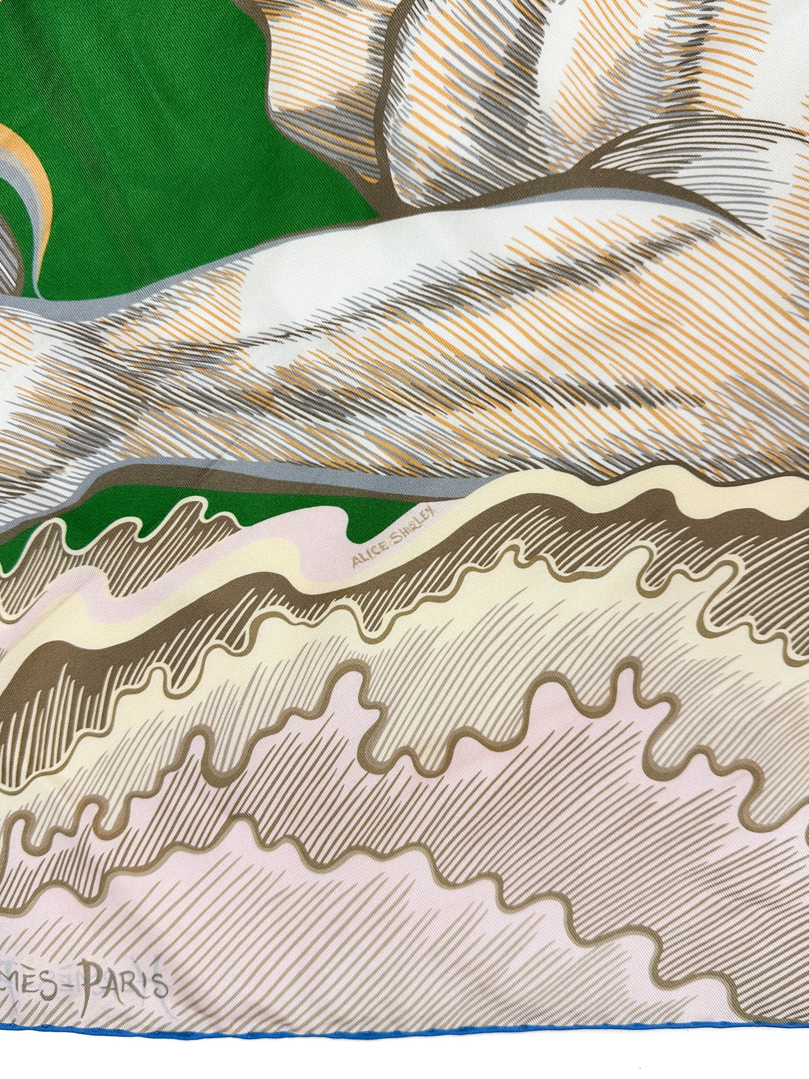 Hermès Cheval Sirene Double Face 90