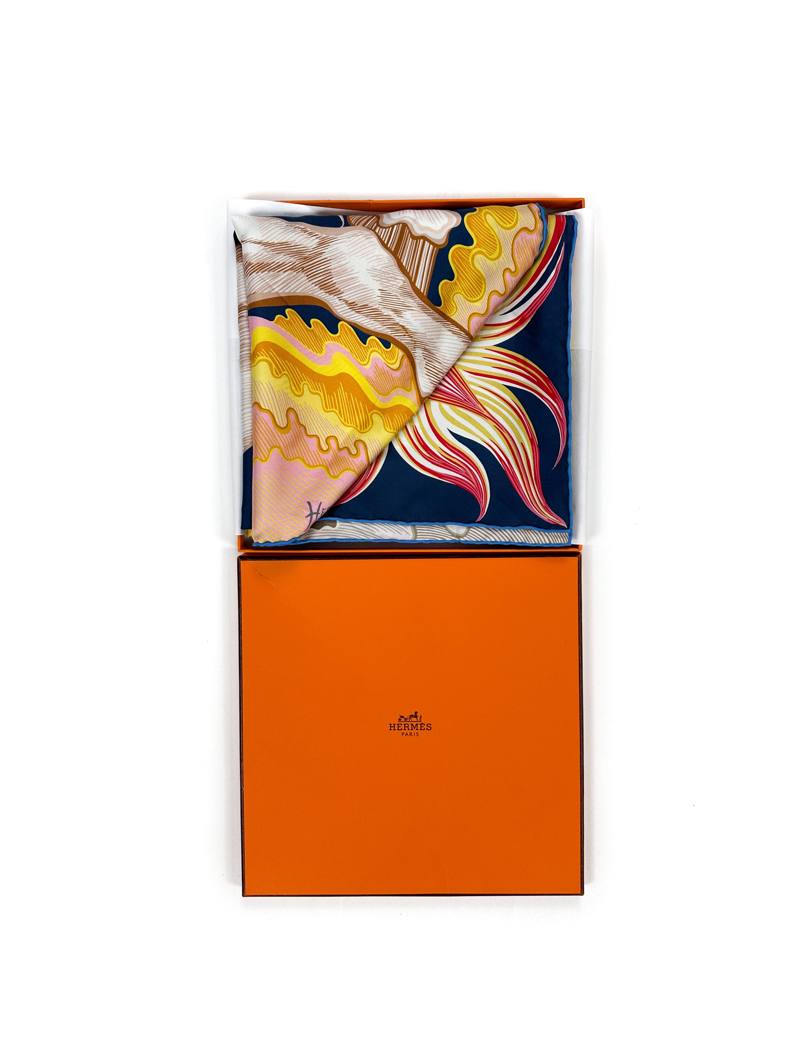 Hermès Cheval Sirene Double Face 90