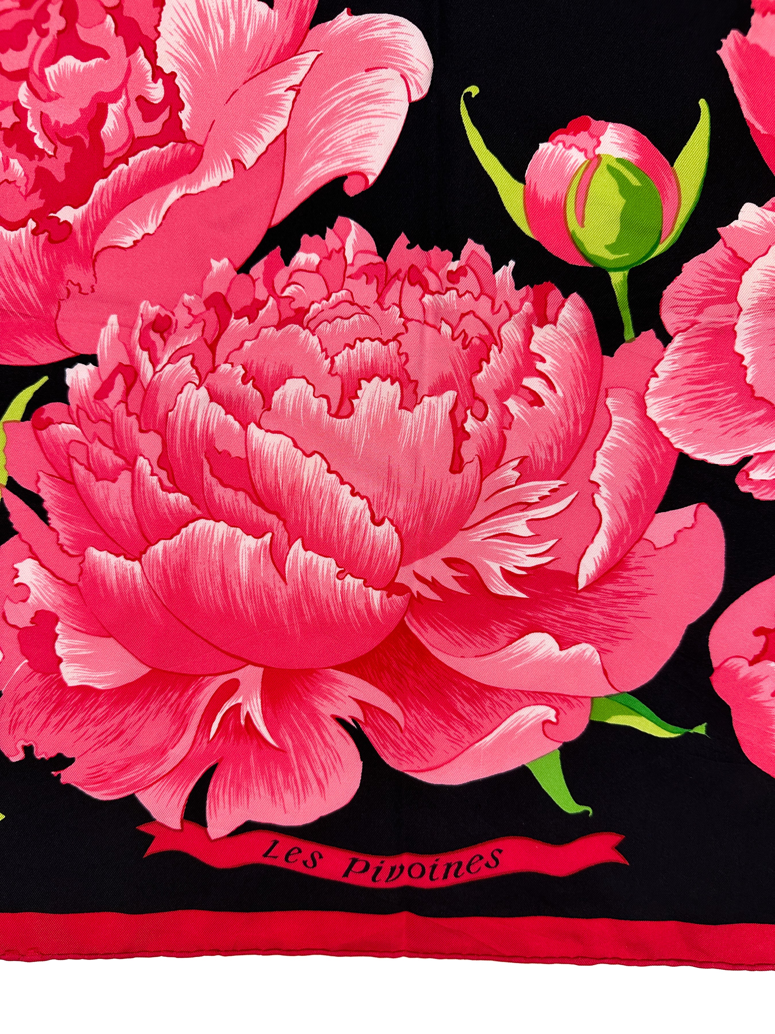 Hermès Les Pivoines 90
