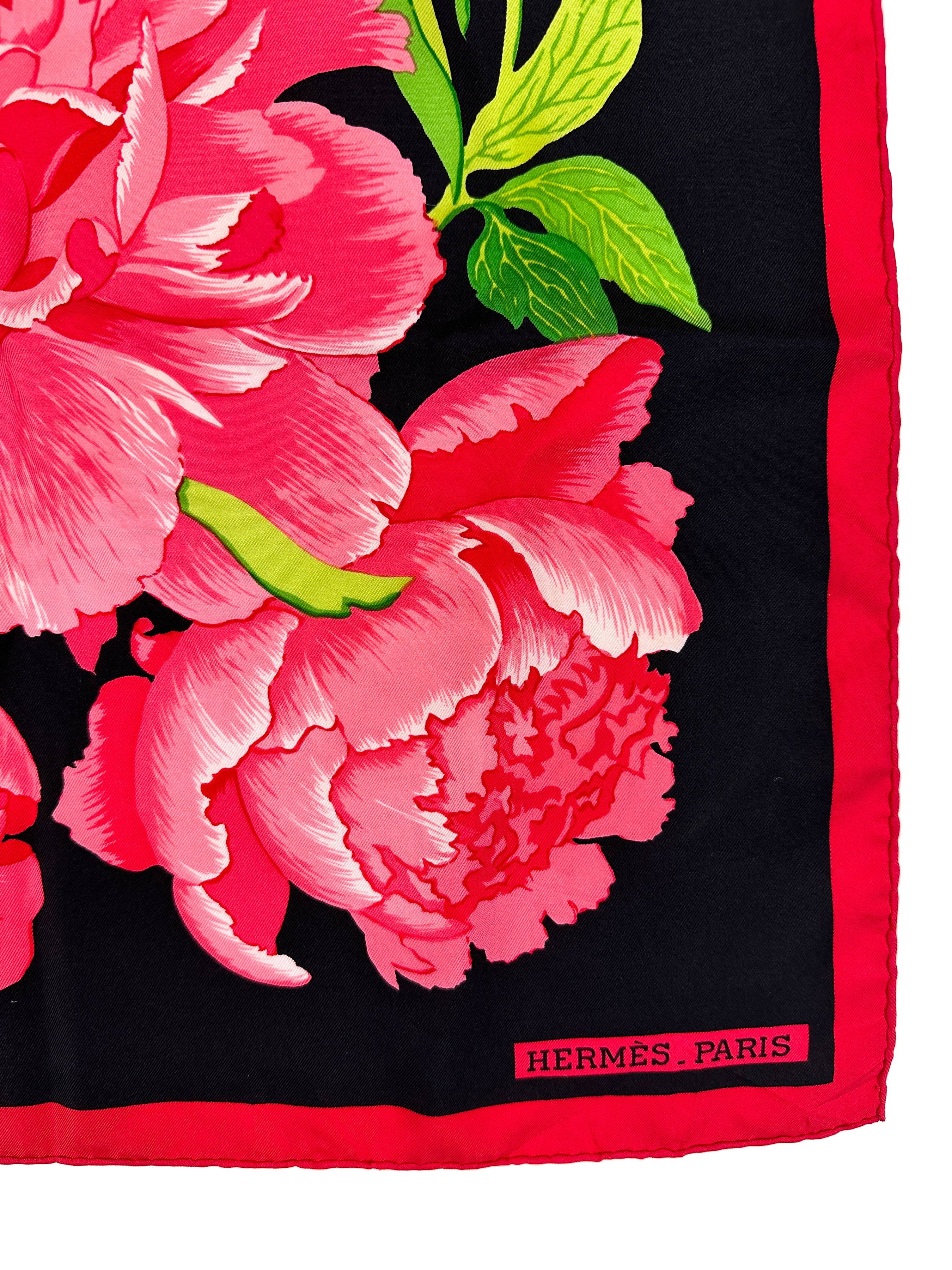 Hermès Les Pivoines 90