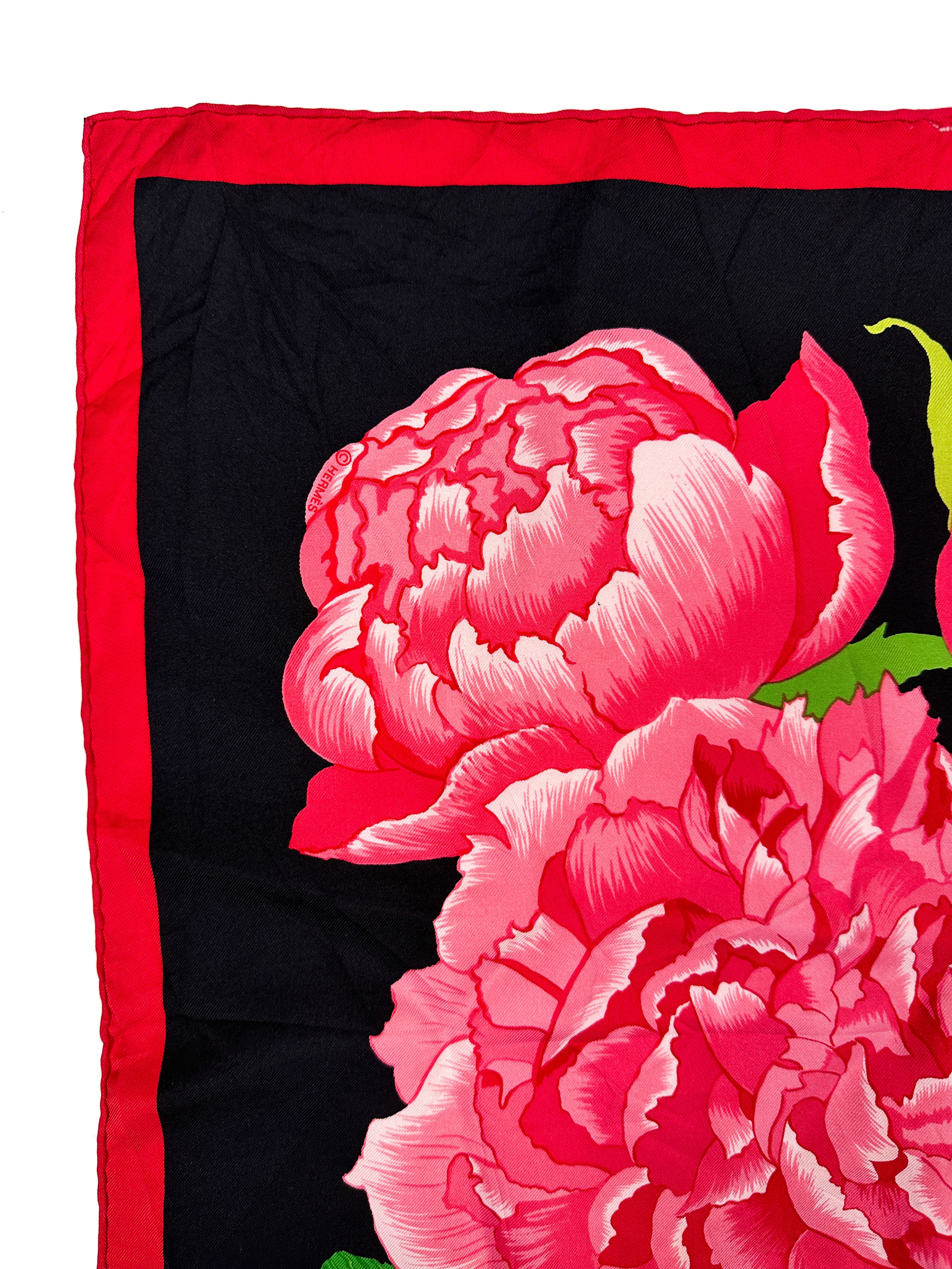 Hermès Les Pivoines 90