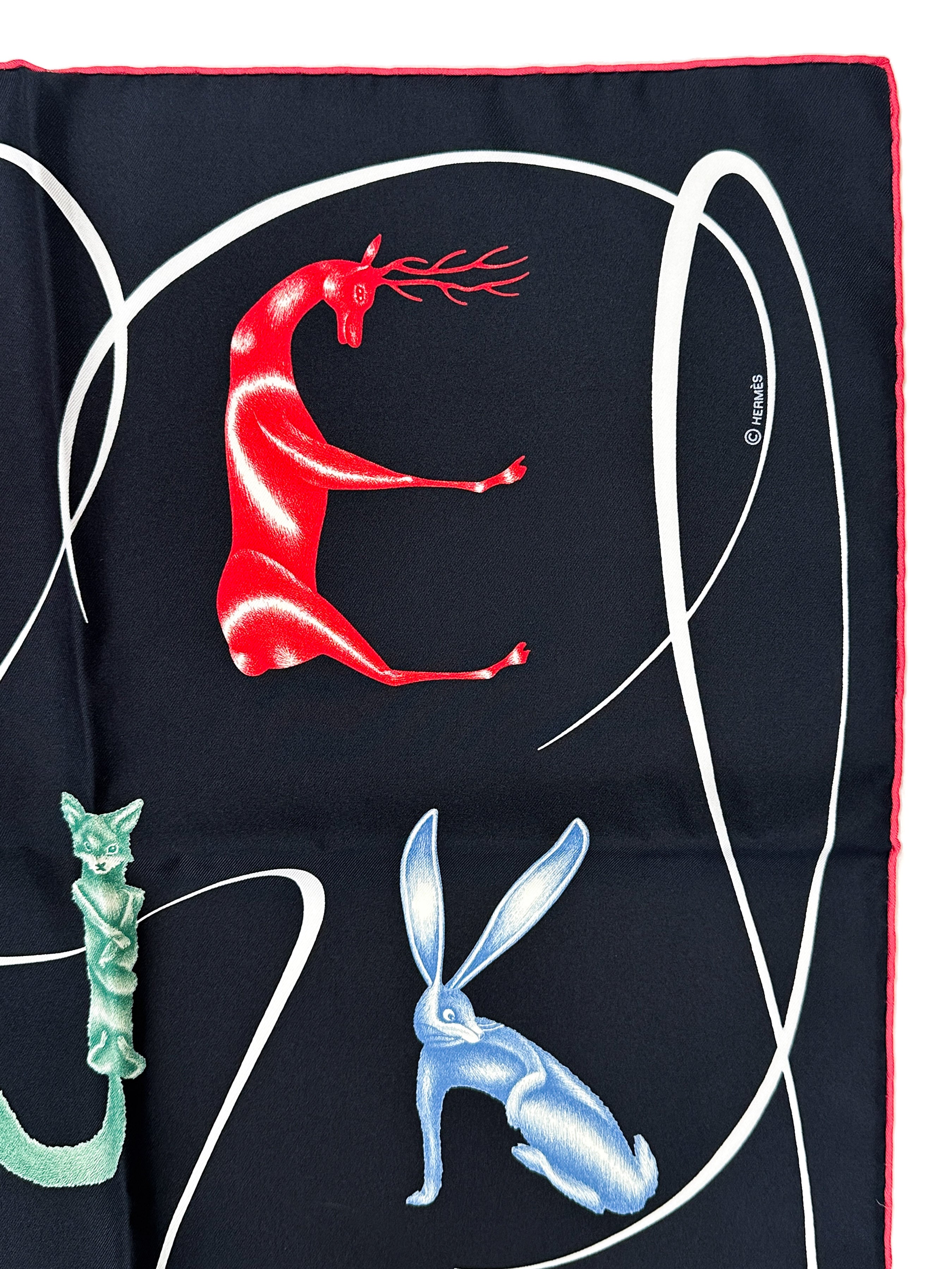 Hermès Faune Lettrée 90