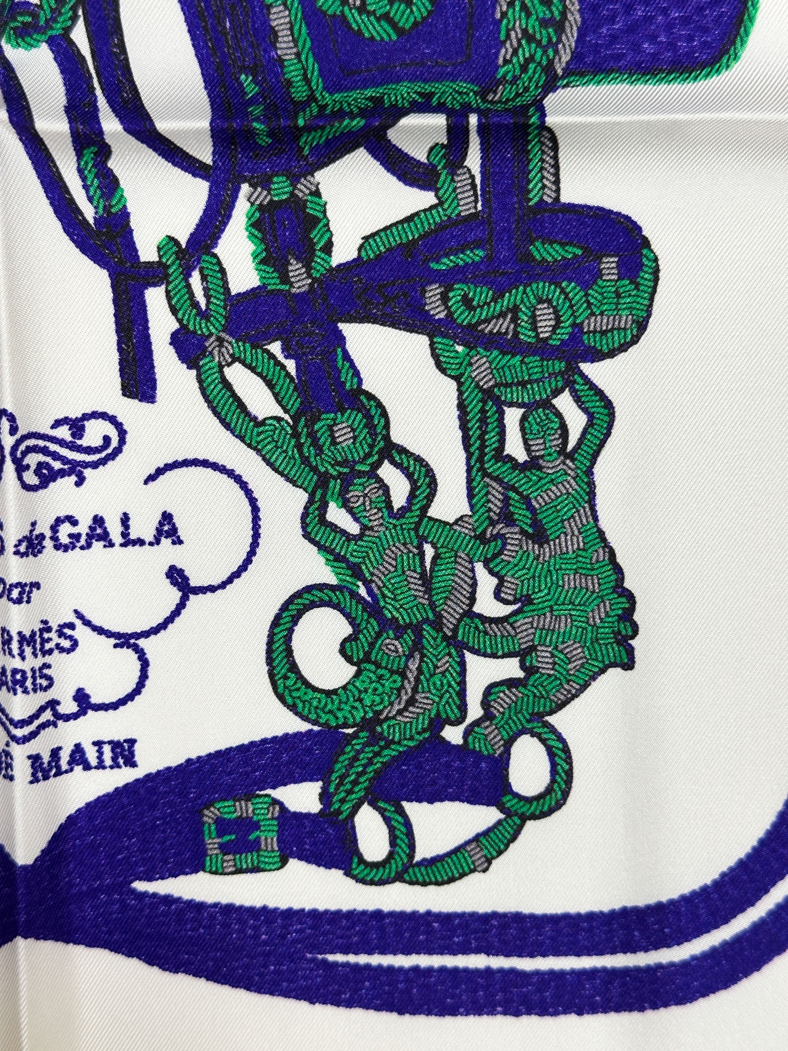 Hermès Brides de Gala Brodé 45