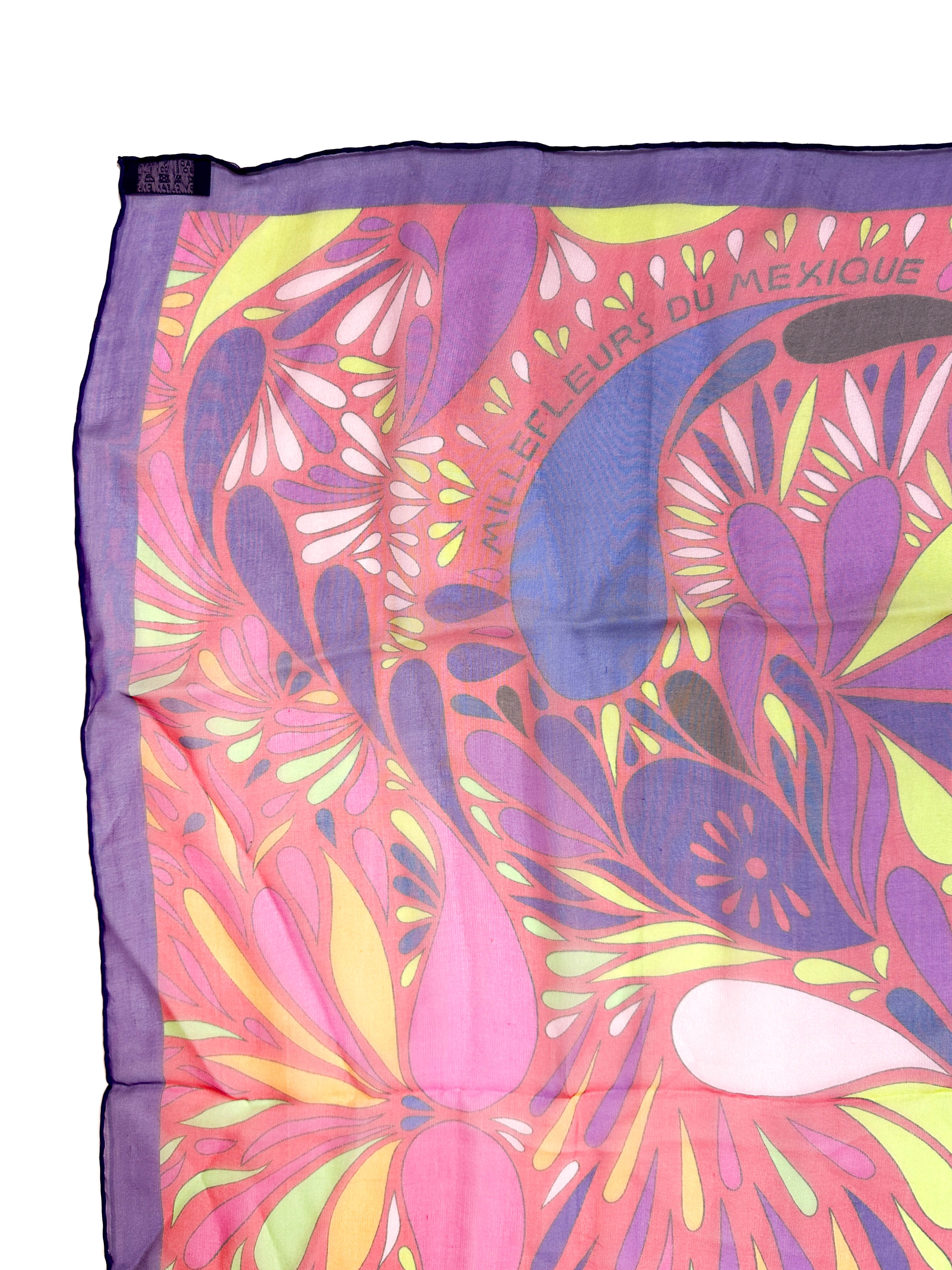 Hermès Millefleurs du Mexique Mousseline 140