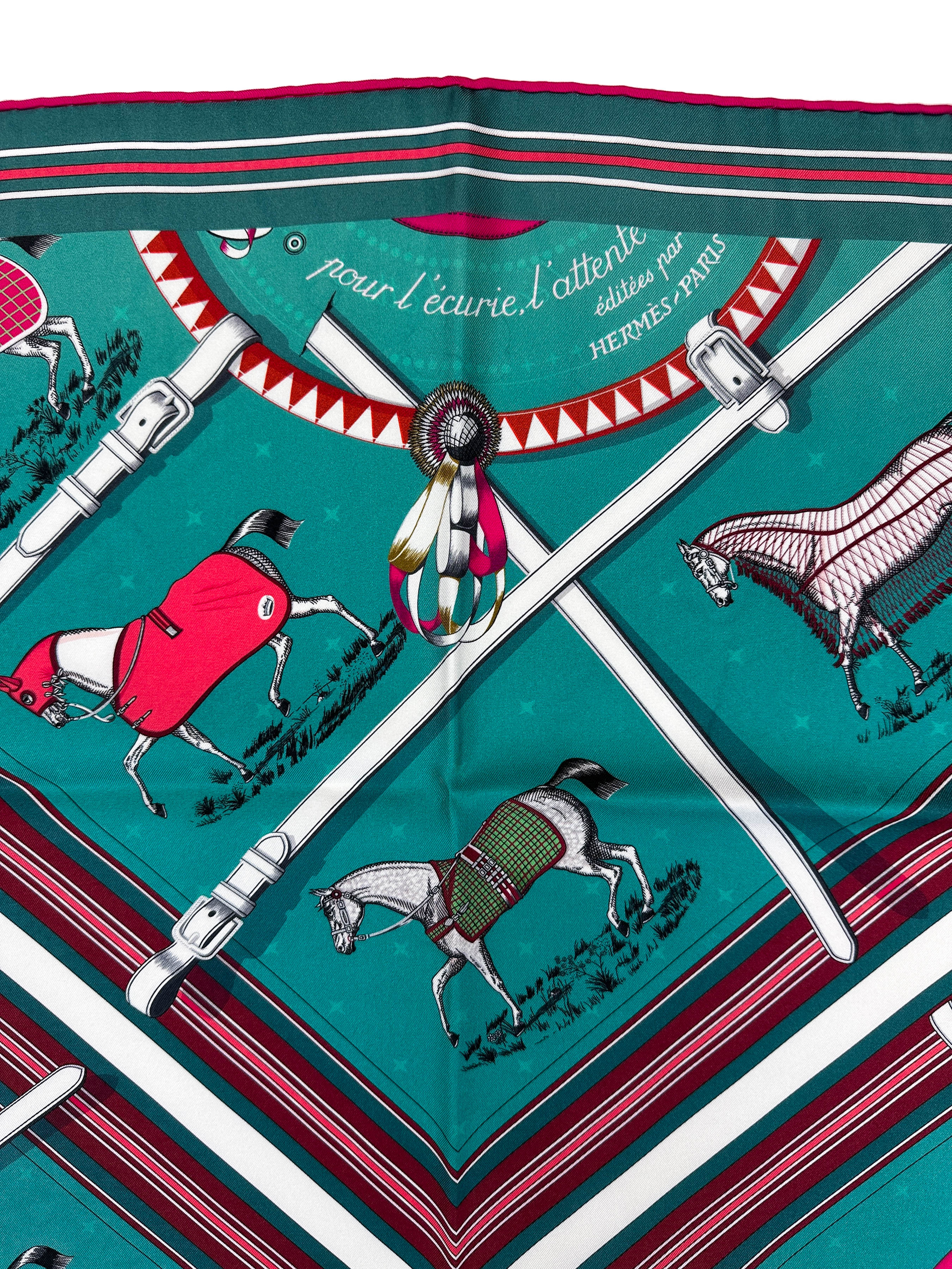 Hermès Couvertures et Tenues de Jour Bandana Double Face 90