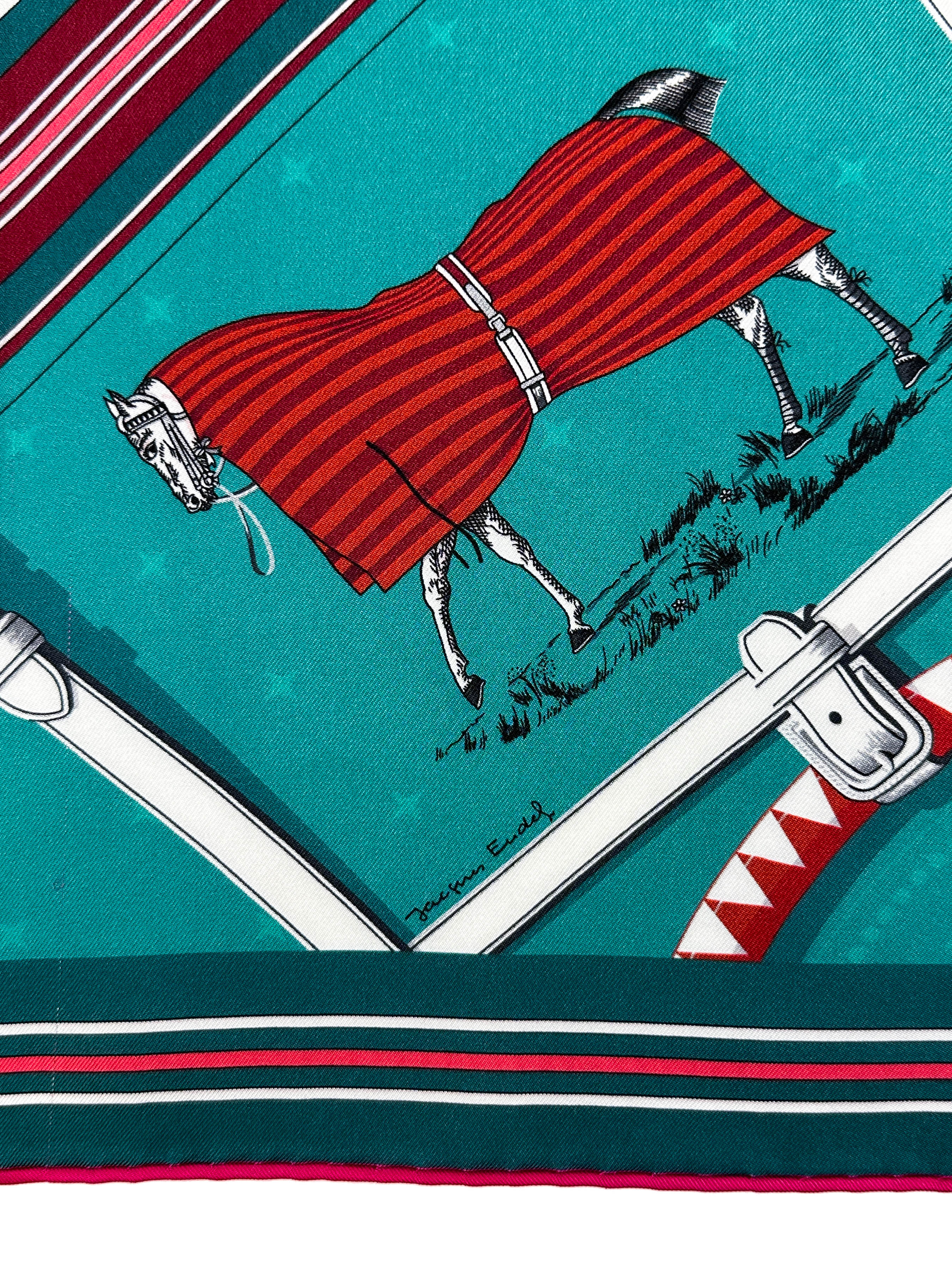 Hermès Couvertures et Tenues de Jour Bandana Double Face 90